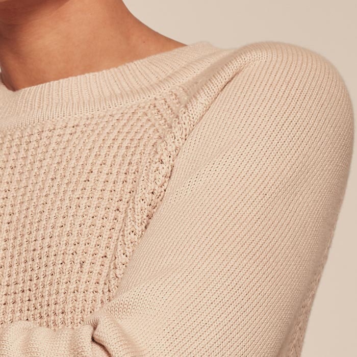 Cotton Open Back Sweater