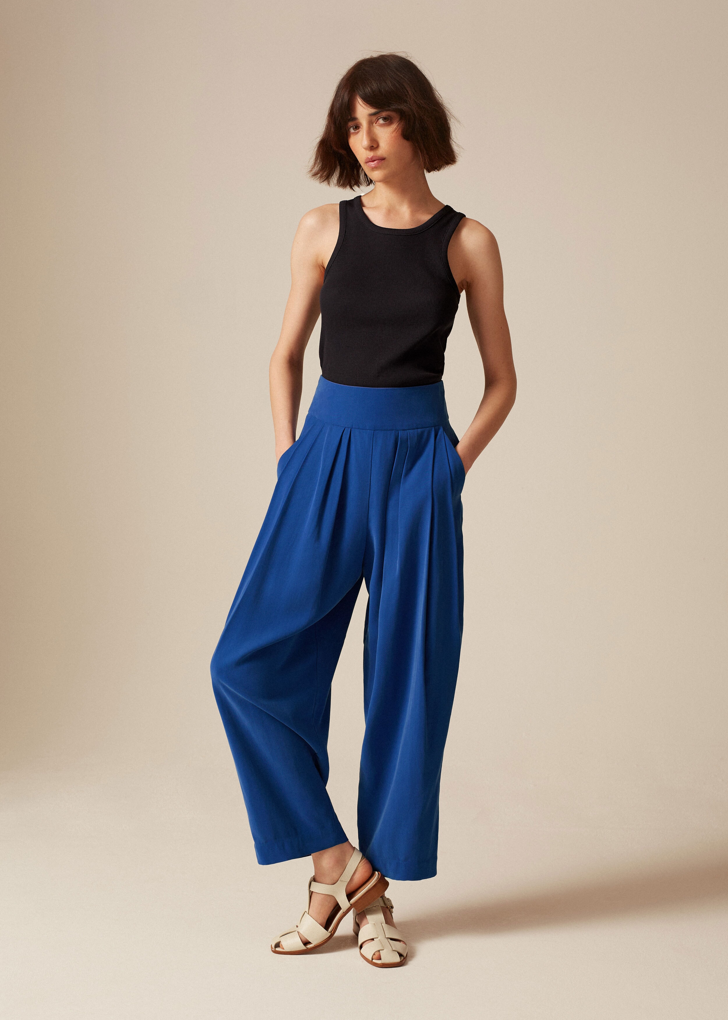 Buy Soft Linen Trousers, Women High Waisted Linen Pants, Tapered Pants  Online in India - Etsy