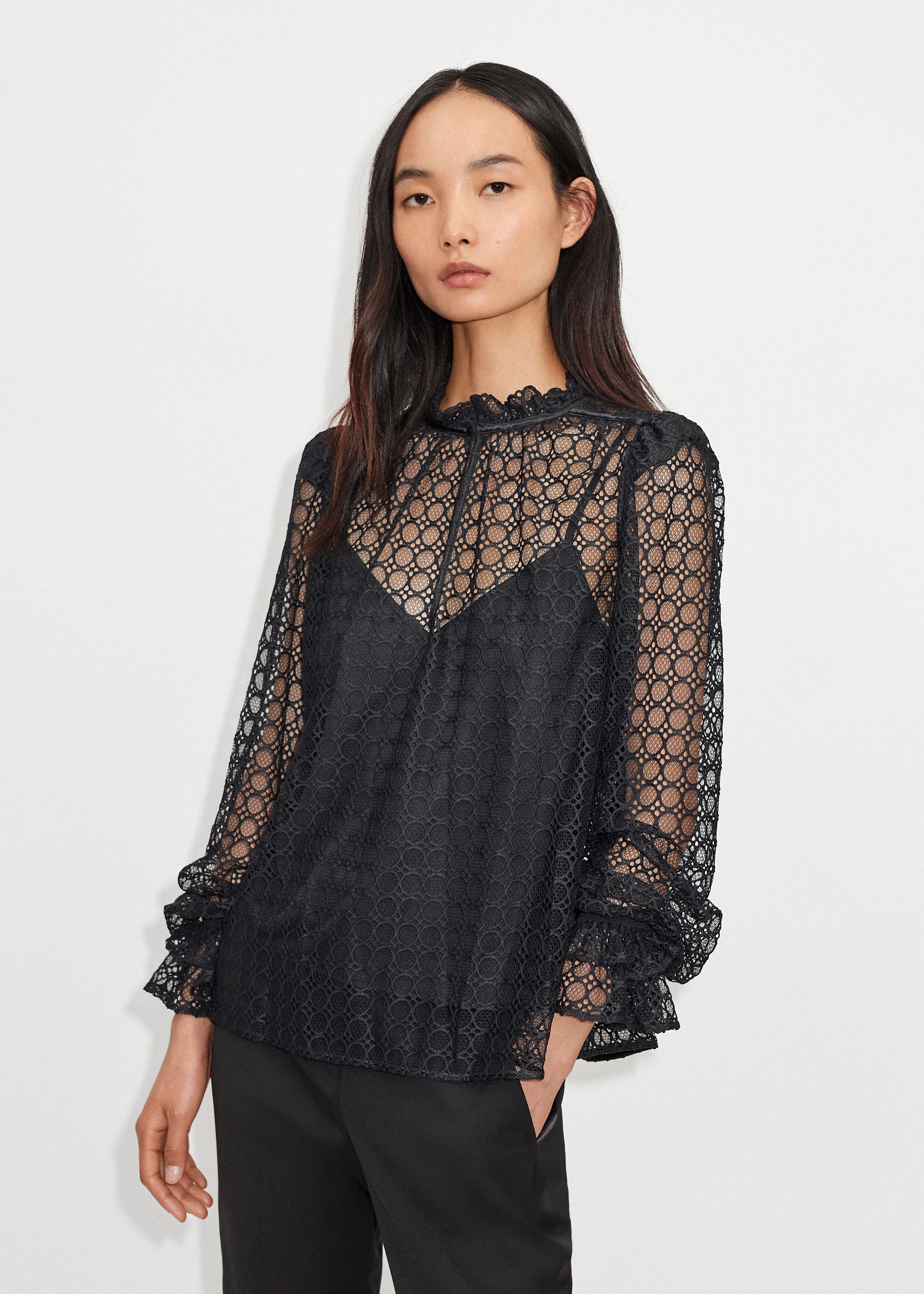 Statement Lace Swing Blouse + Cami