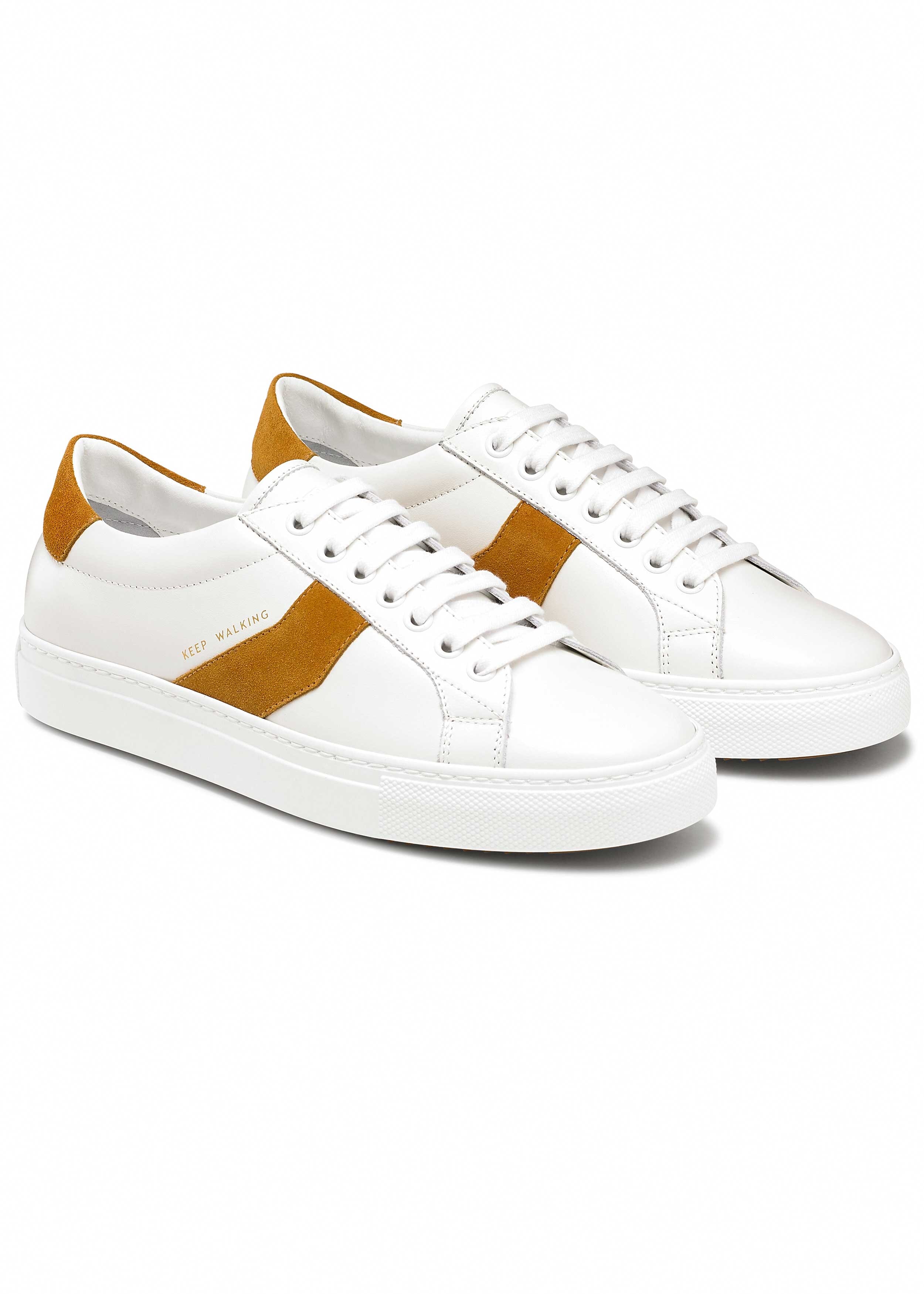 Leather Sneaker White/Honey