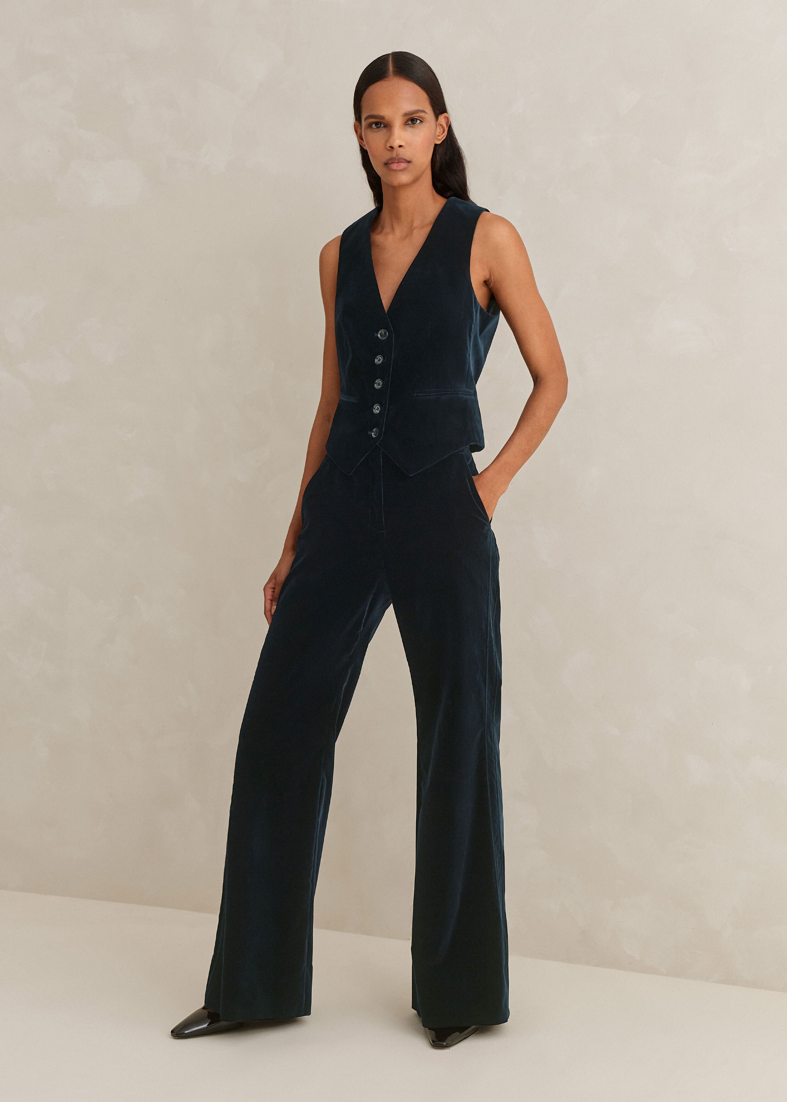 10-3259-M8 Shay Crushed Velvet Suite Pant