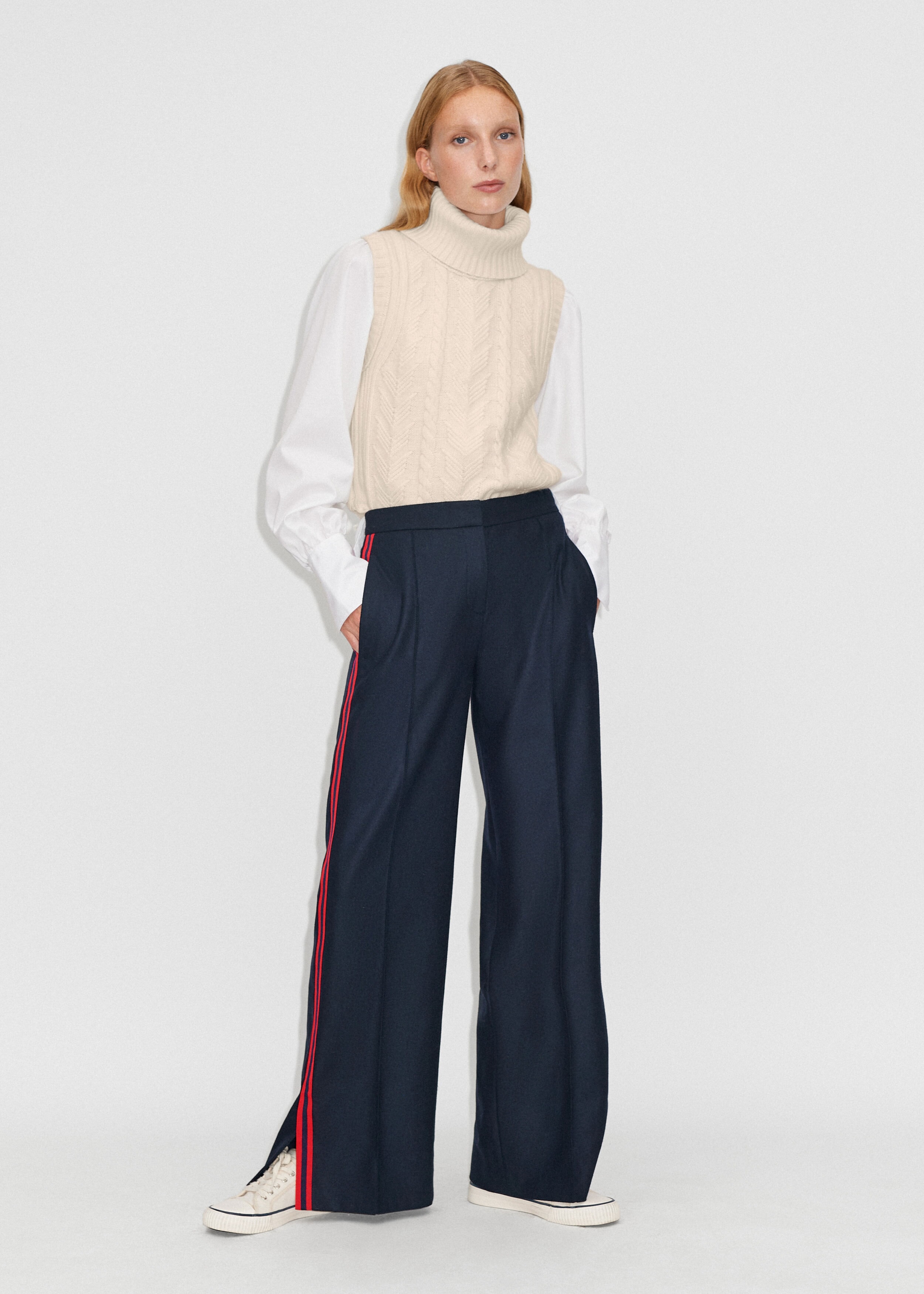Military Man Pant Navy/Red