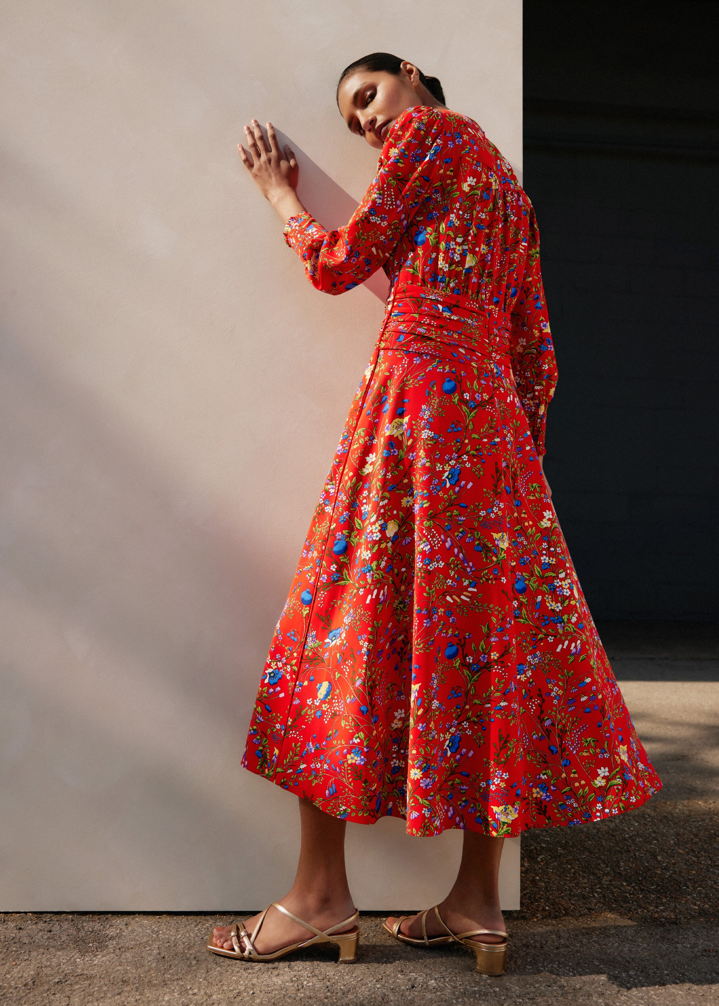 Prana Bluebell Charmer Holly Cutout A-Line Dress - Size Large