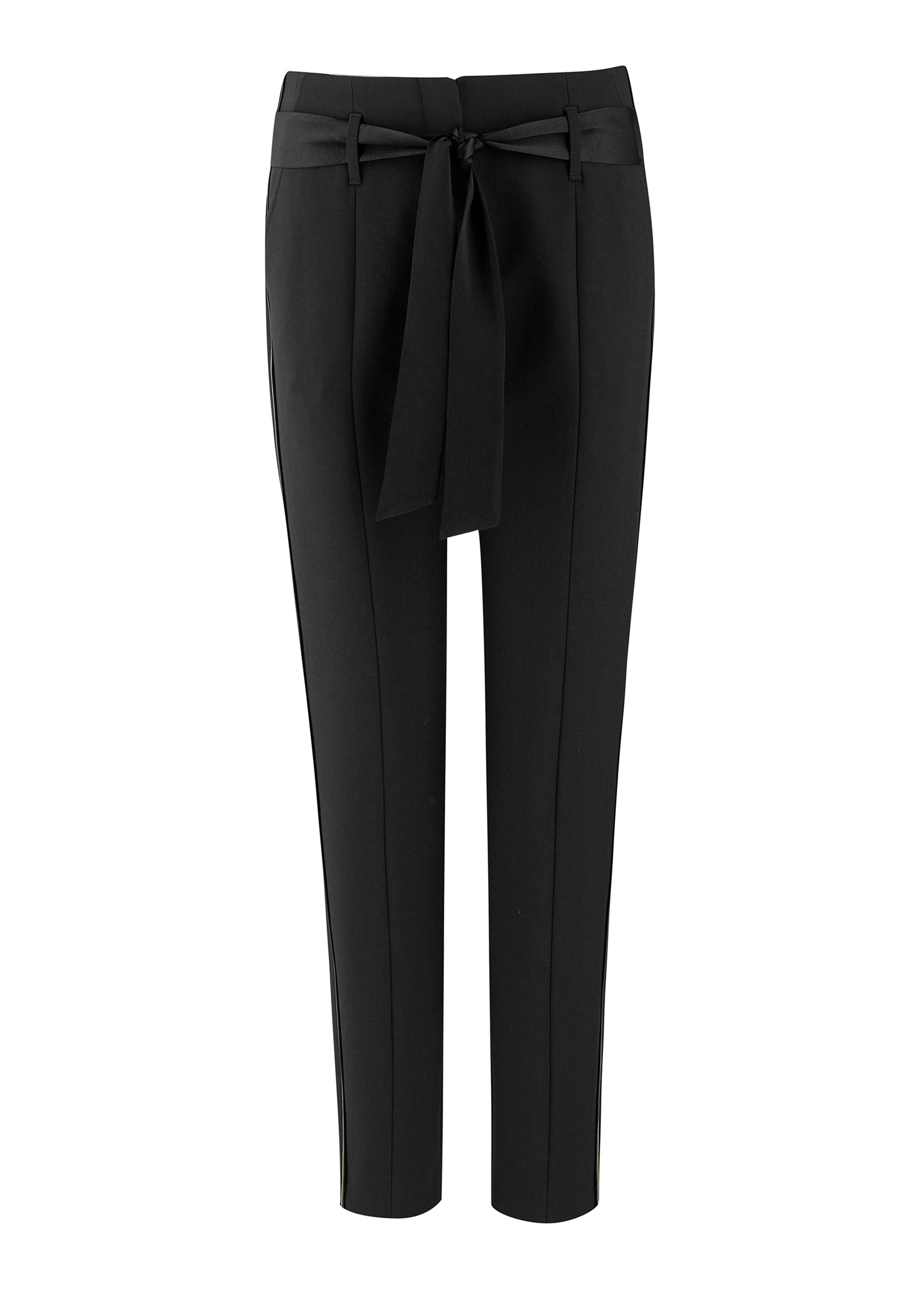 Gold Piping Trouser Black