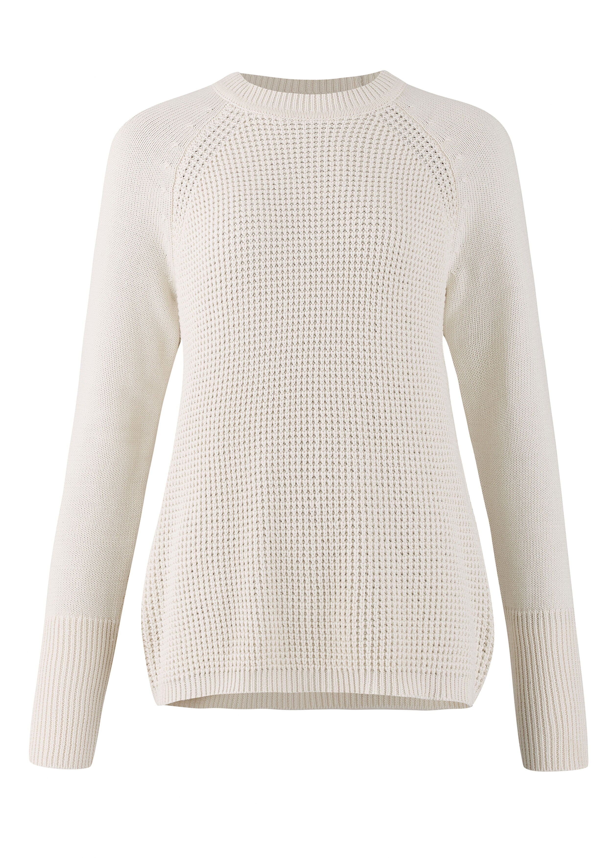 Cotton Open Back Sweater Soft White
