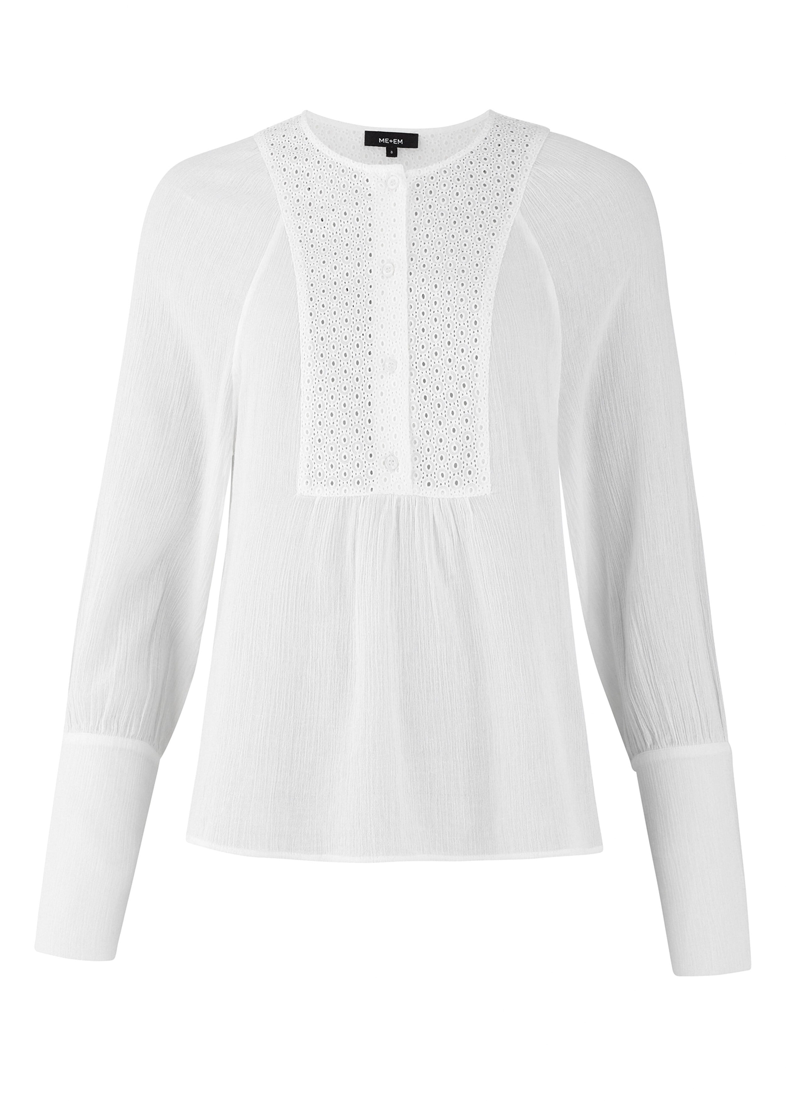 Broderie Anglaise Summer Blouse Soft White