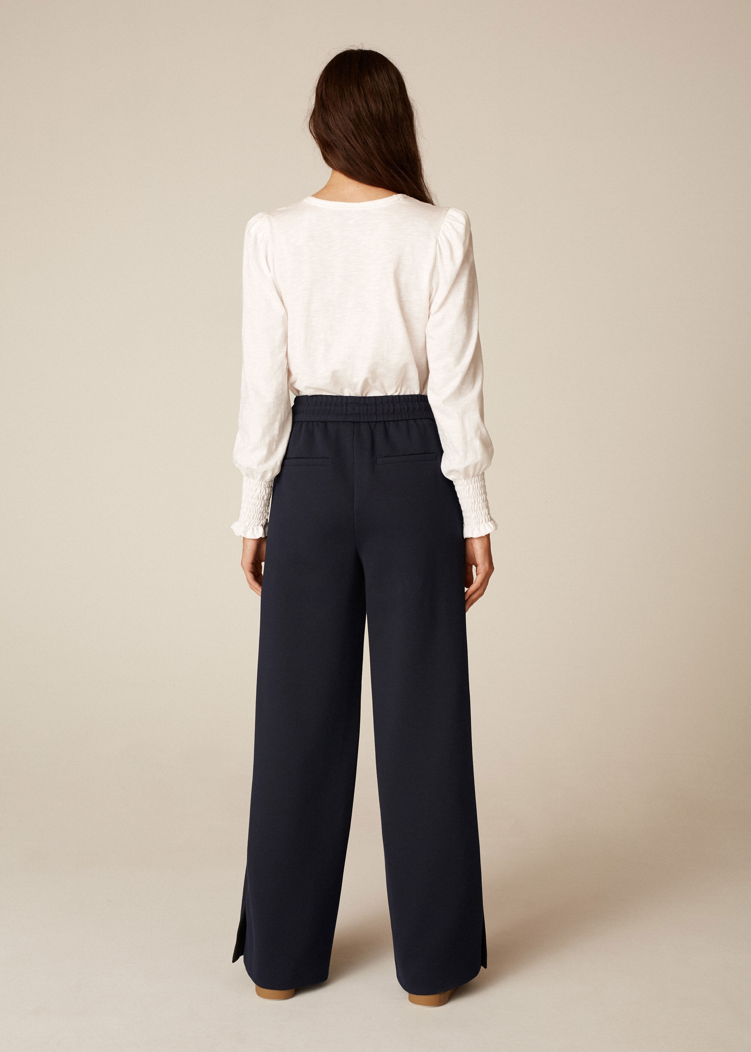 Comfort Tailoring Relaxed Track Pant Navy/Black