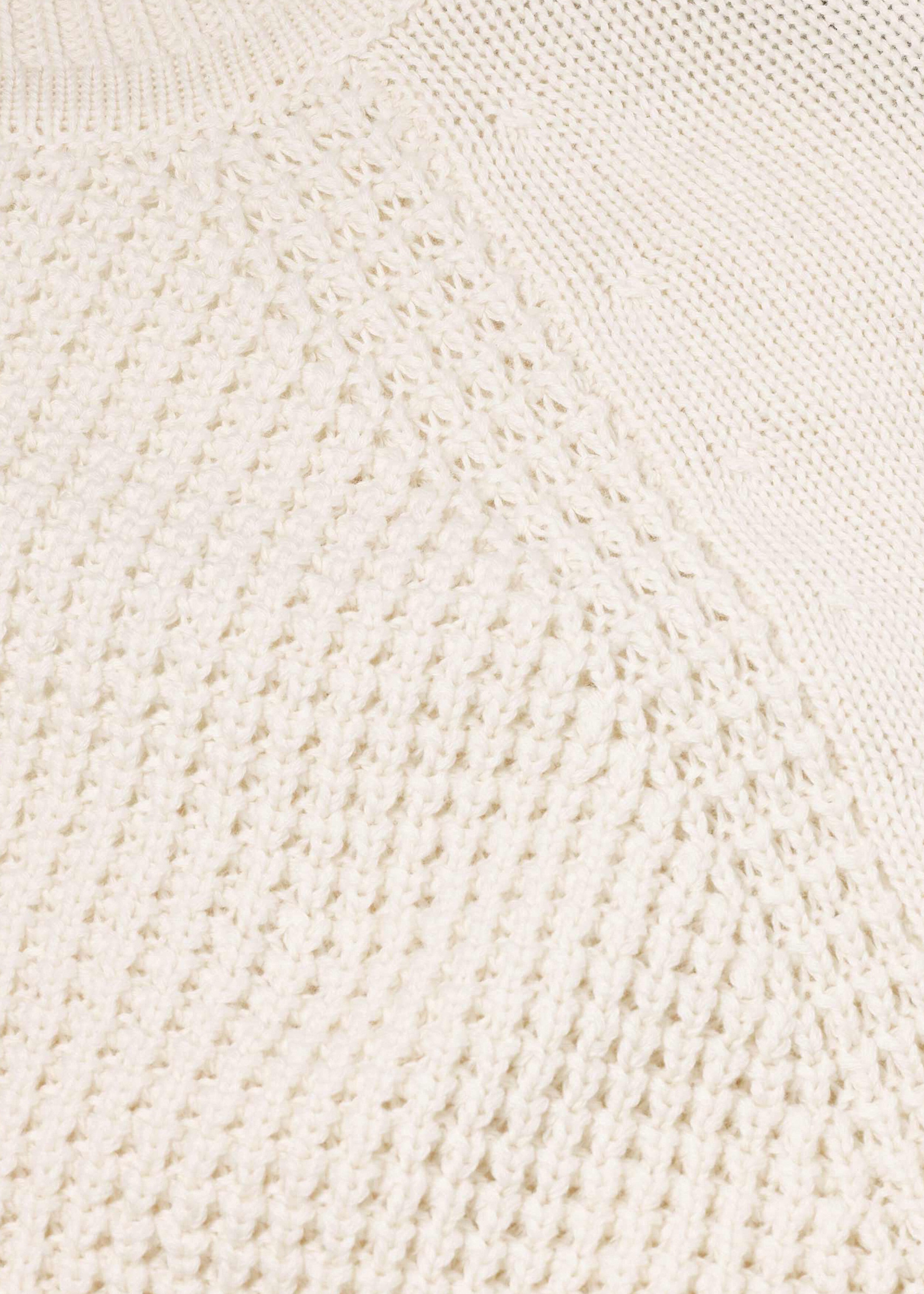 Cotton Open Back Sweater Soft White