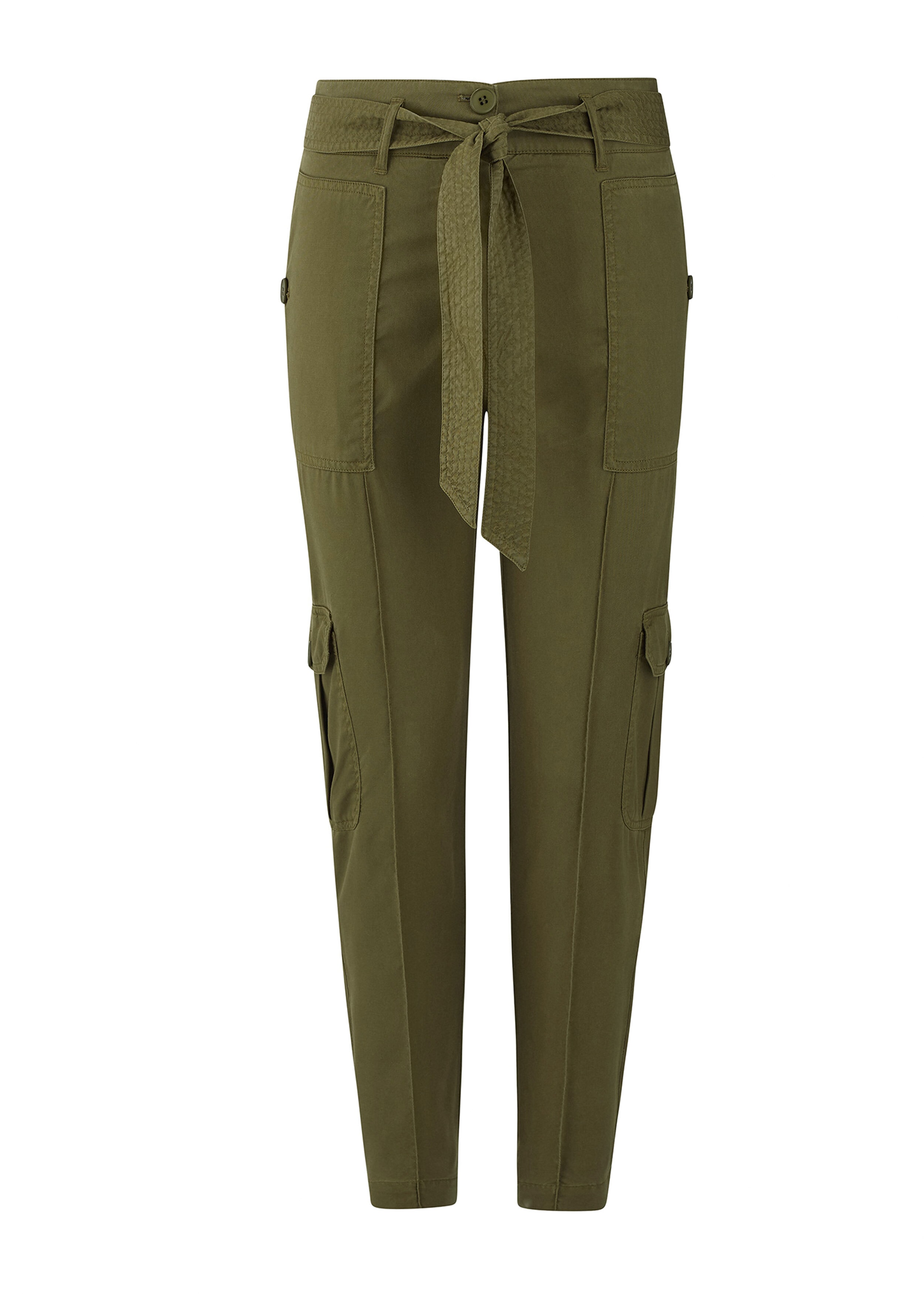 Cropped Cargo Jogger Olive