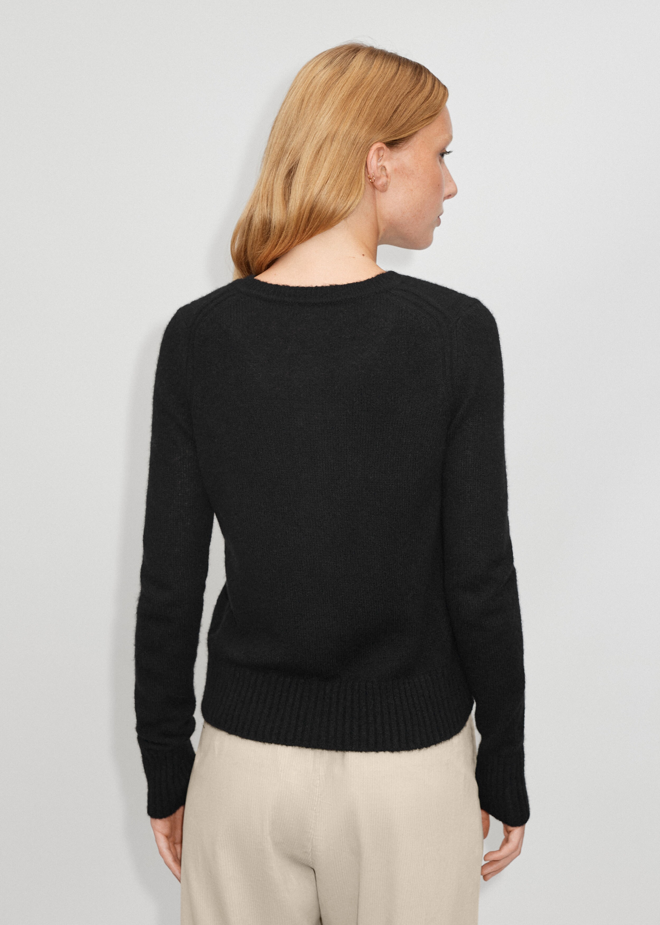 Cashmere Silk Barely There Cardigan Black
