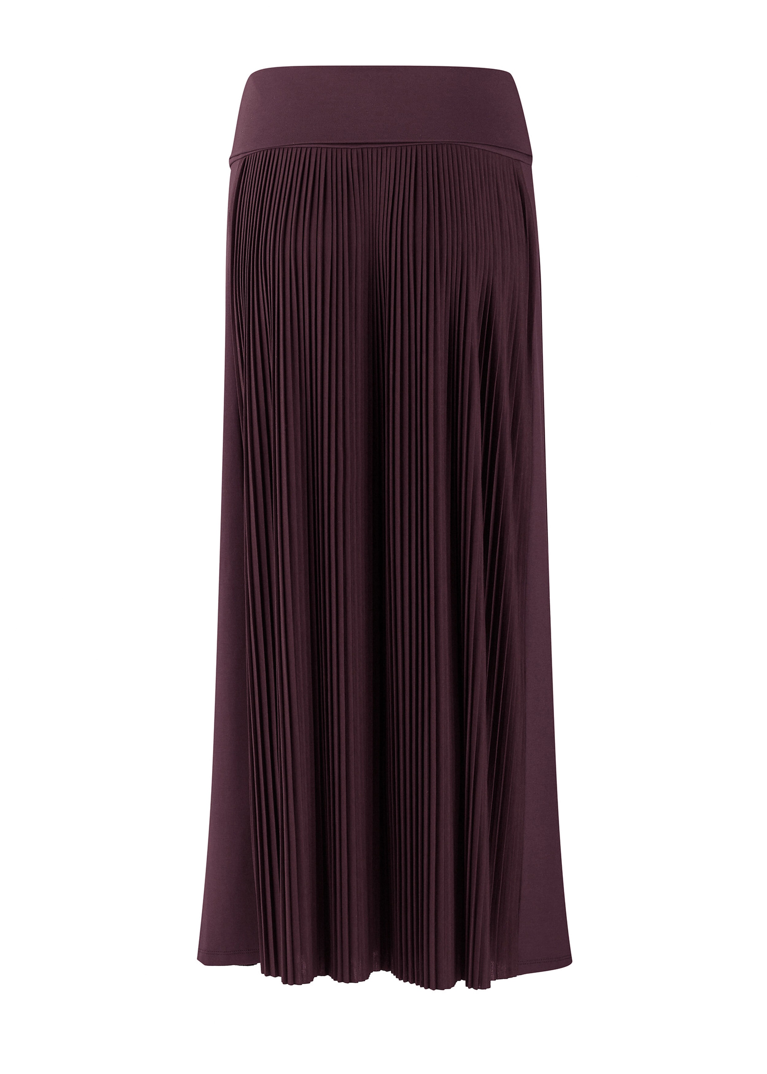 Roll Top Pleated Skirt Dark Merlot