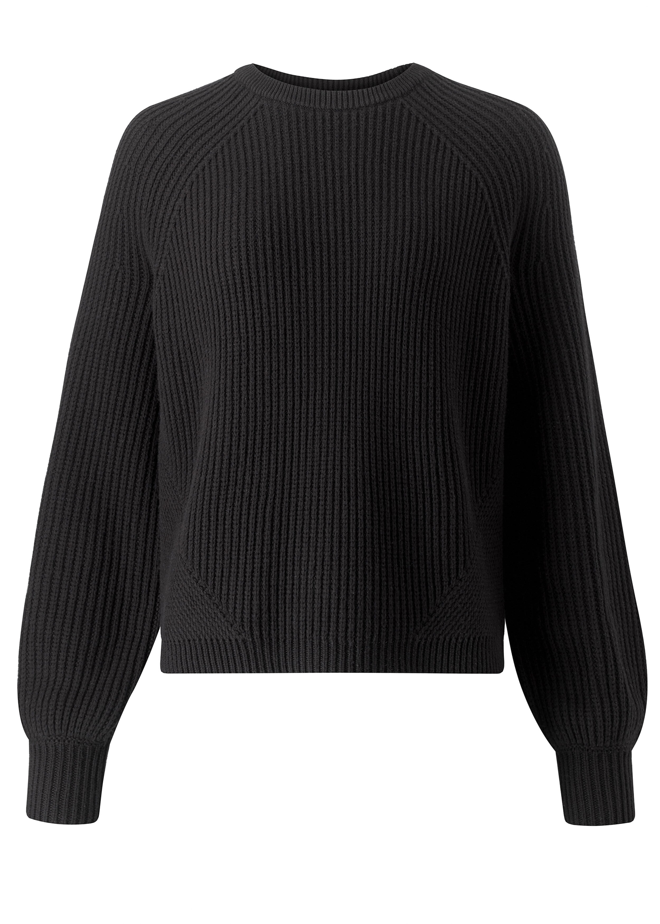 Bell Sleeve Crop Jumper Black