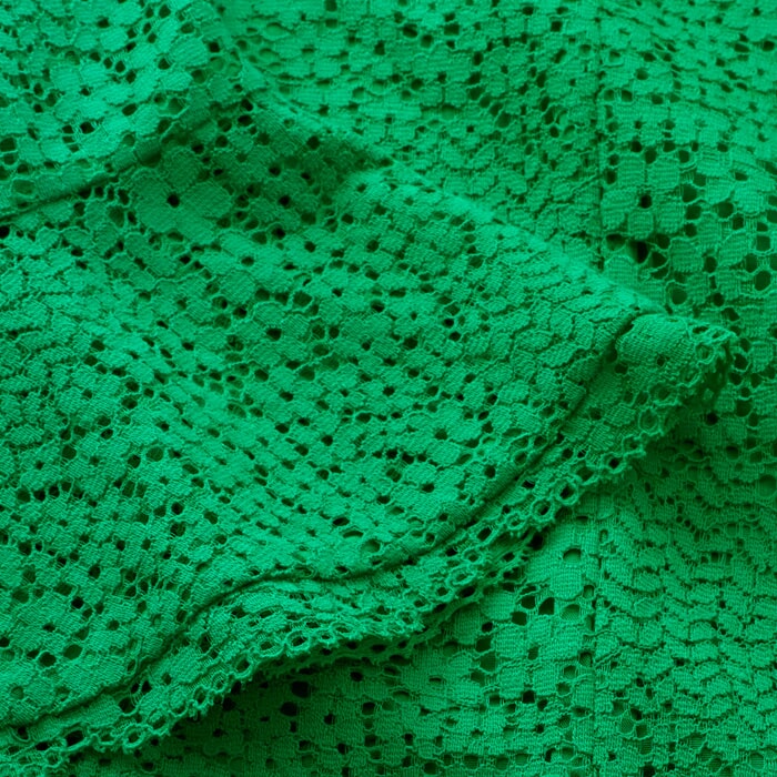 Cotton Lace Short Swing Dress + Slip Clover Leaf