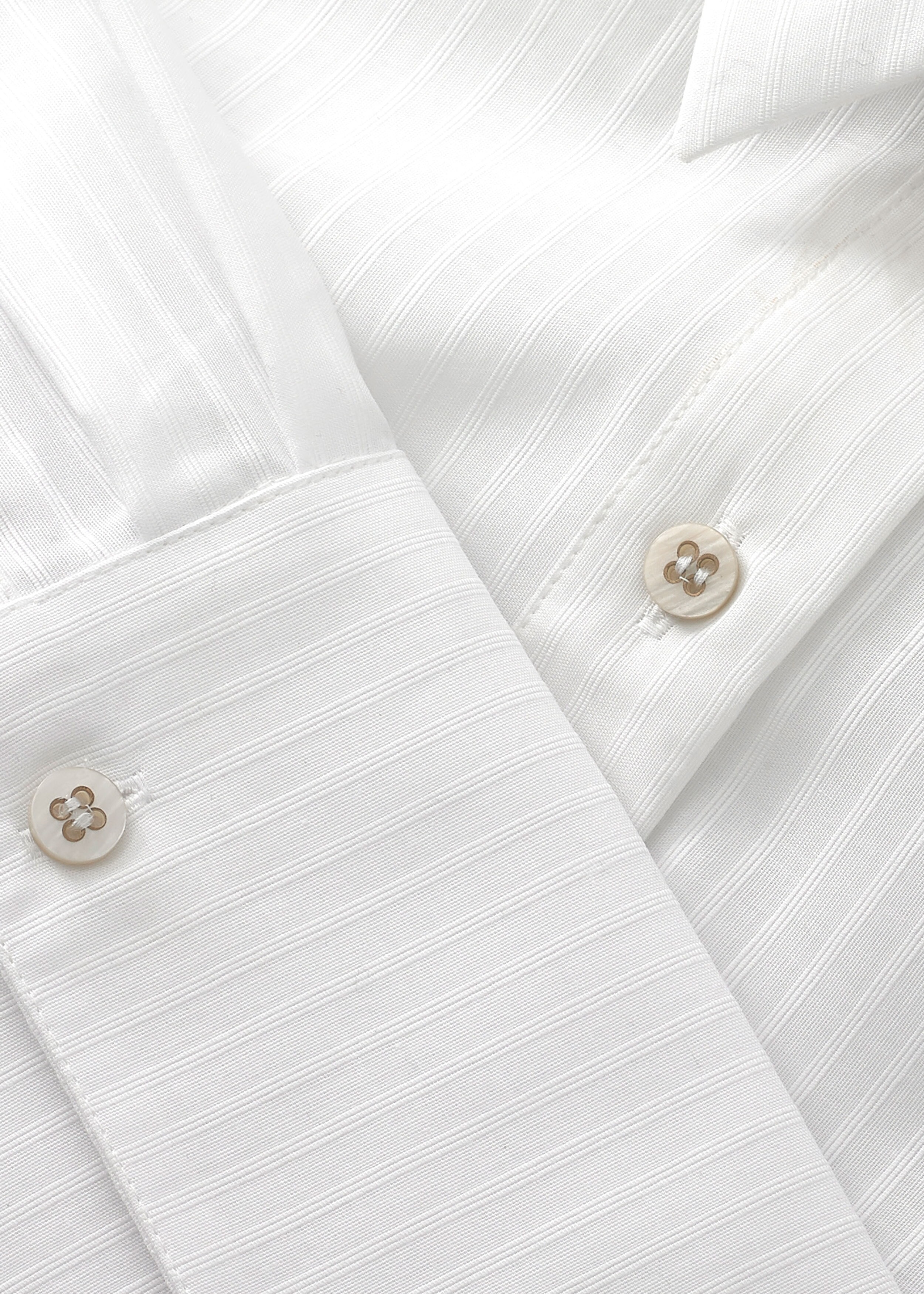 Cotton Stripe Forever Shirt White