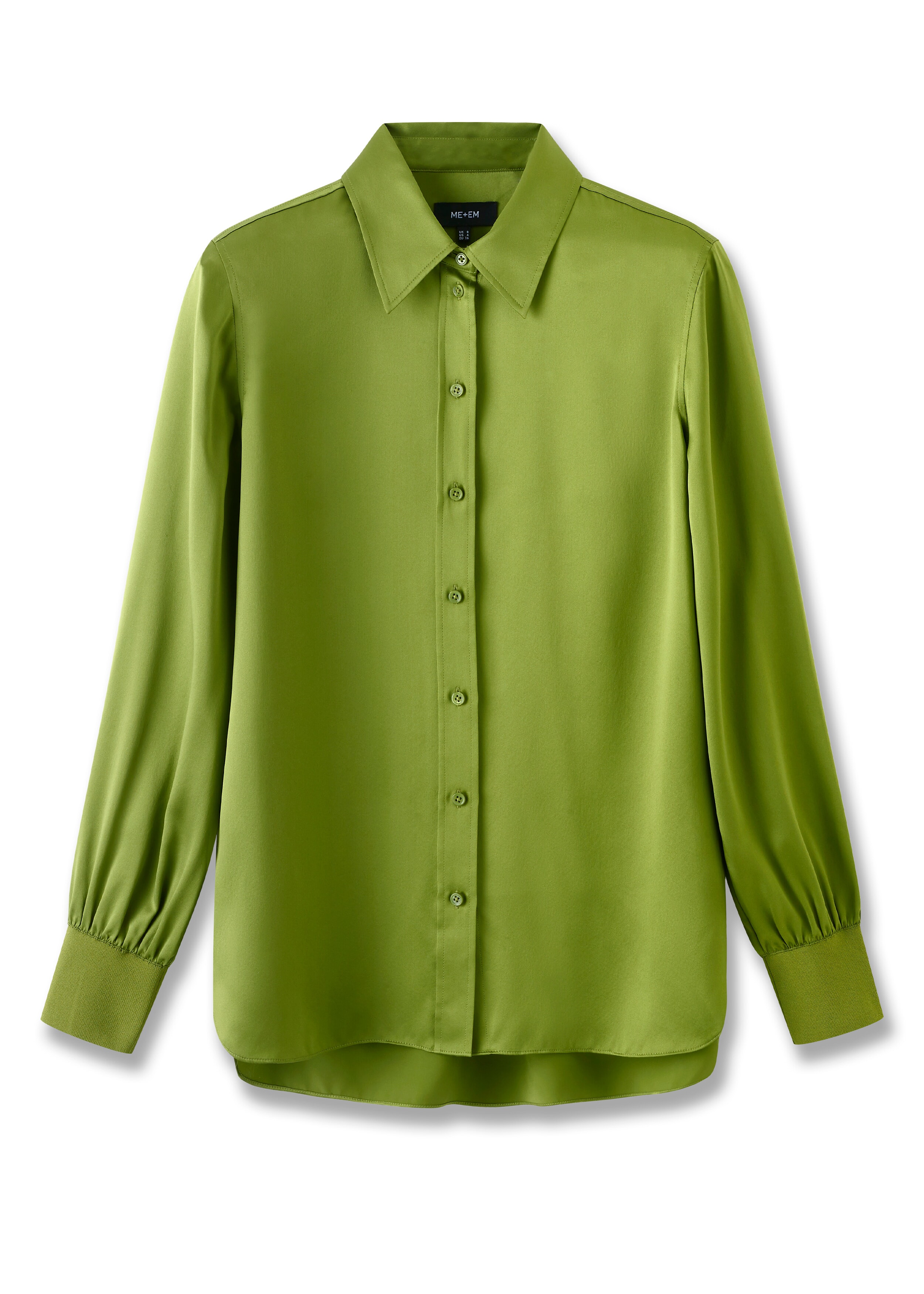 Prestige Green Medusa Silky Short Sleeve Shirt Italian Design DPP340