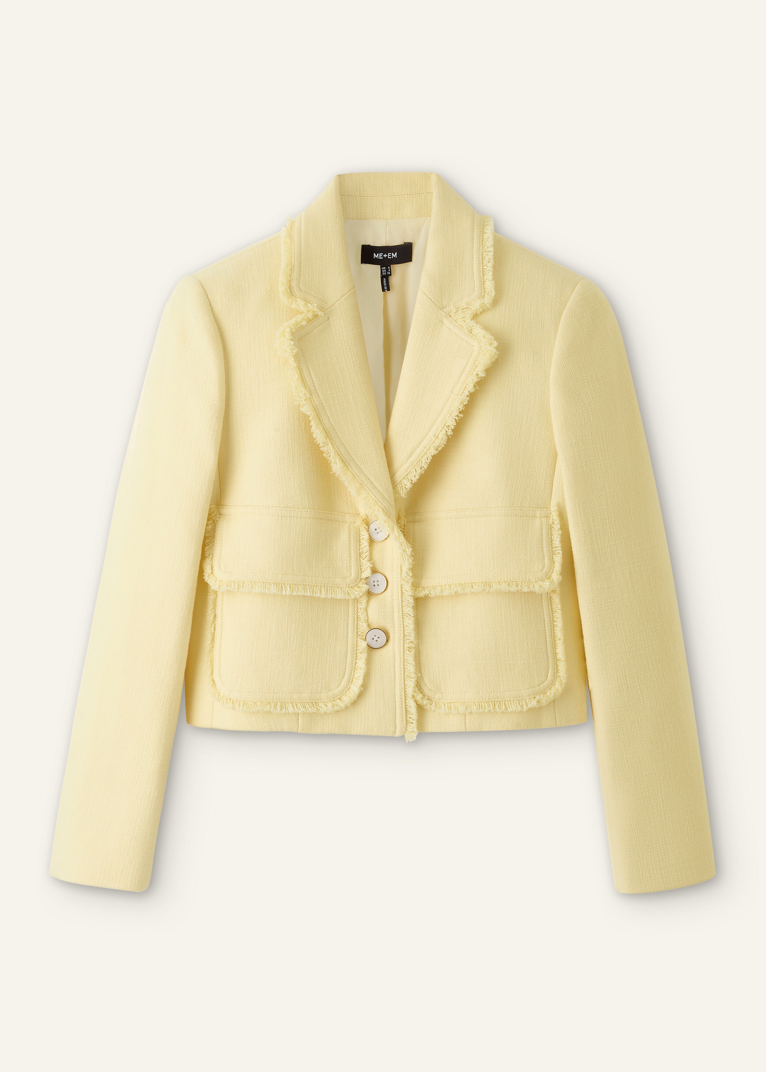 Unge Potch Ket soft textured yellow blazer style outlet jacket XL coastalgrandma style