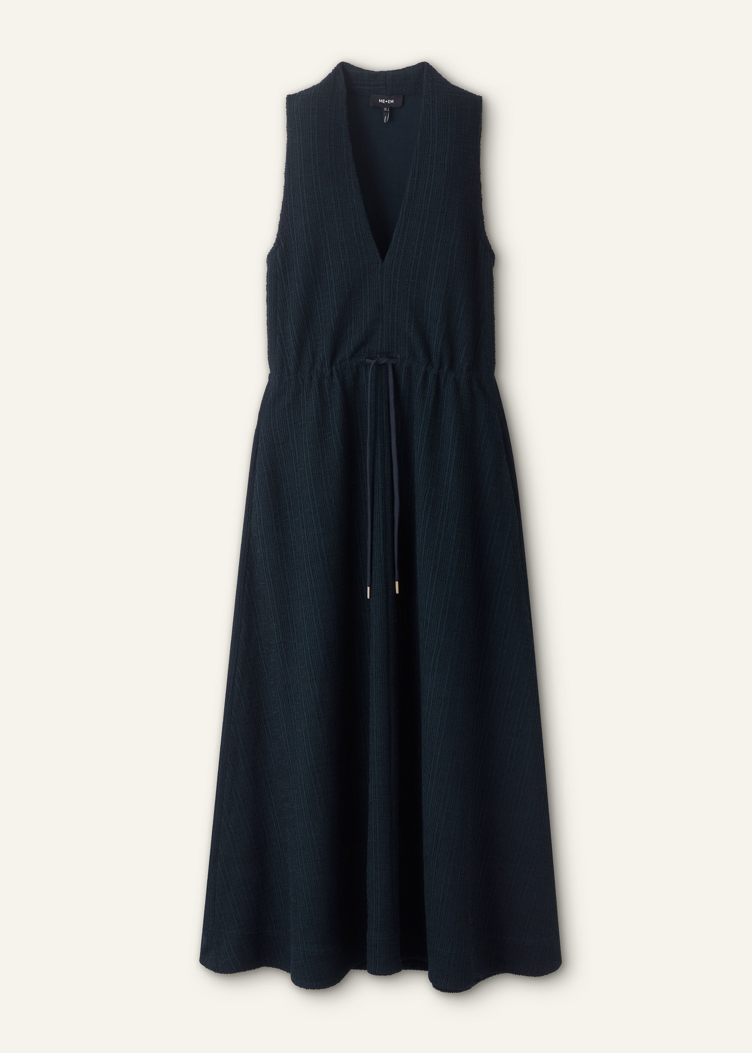 Textured Maxi Dress Navy