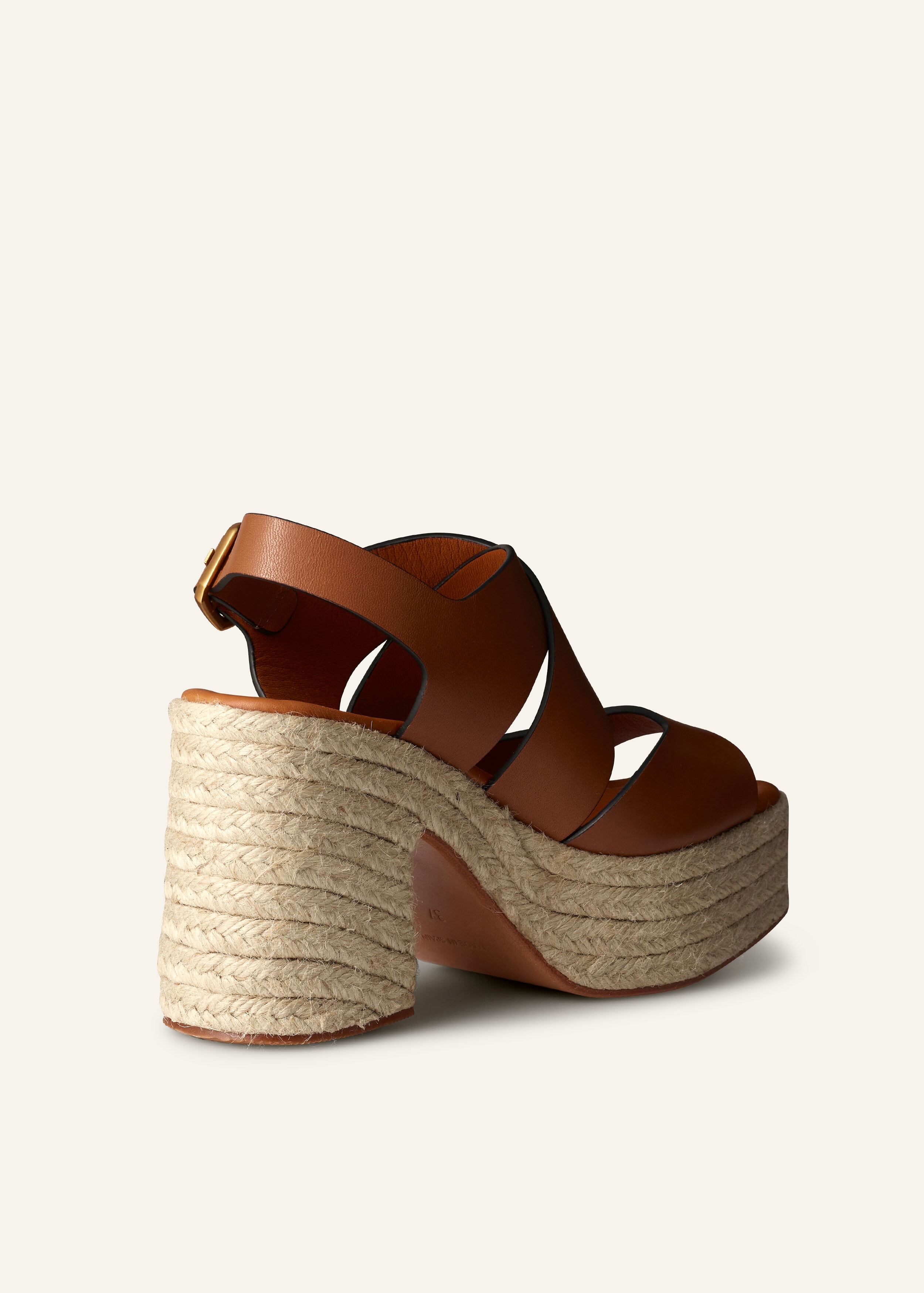 Tan espadrille platform sandals online