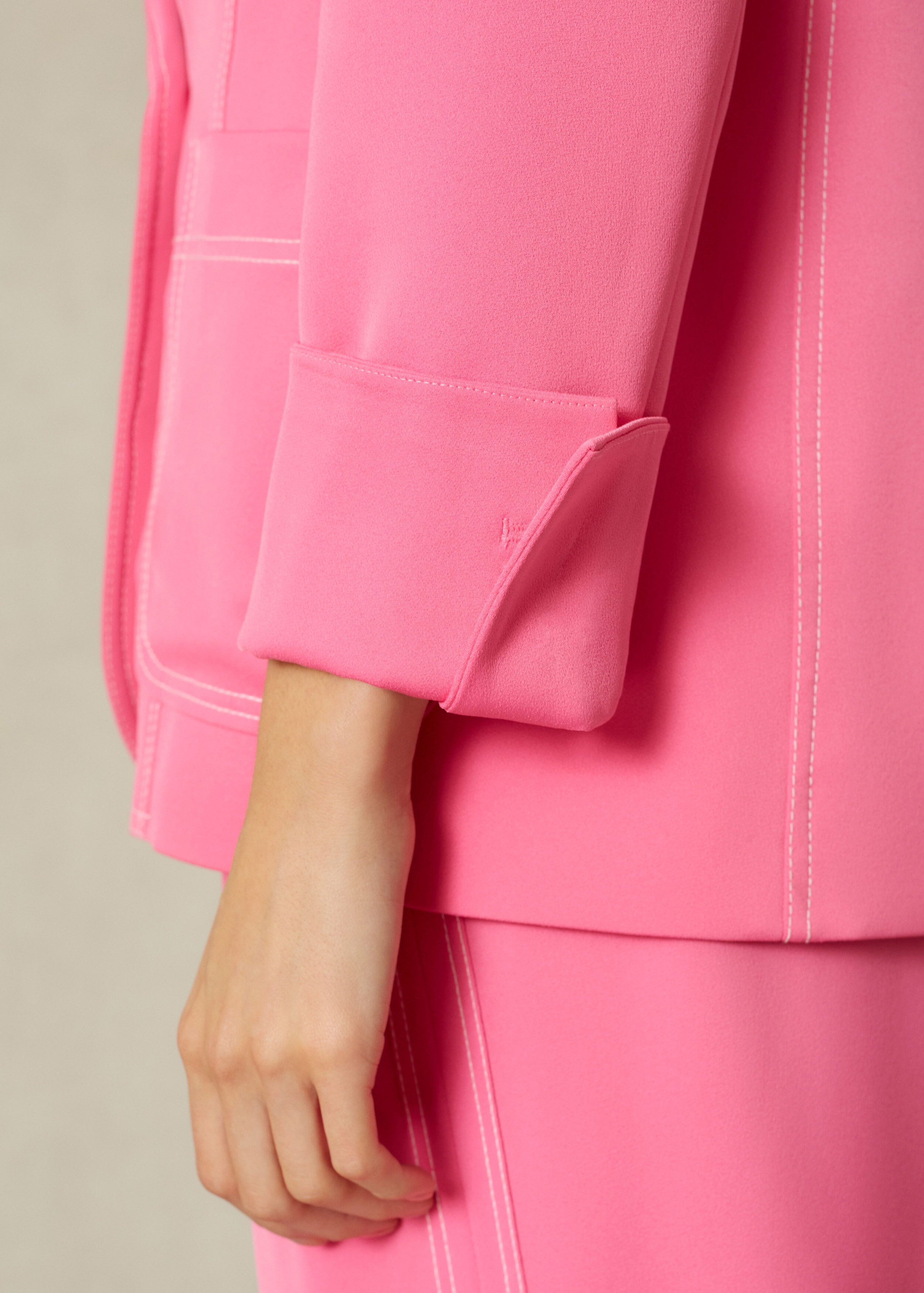 Statement Suit Jacket Bright Pink