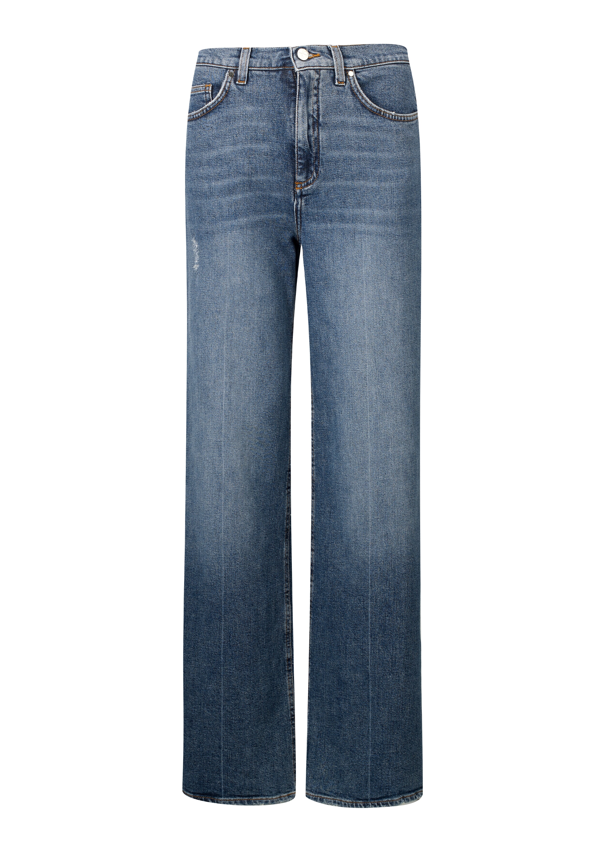 Relaxed Straight Leg Jean Used Blue