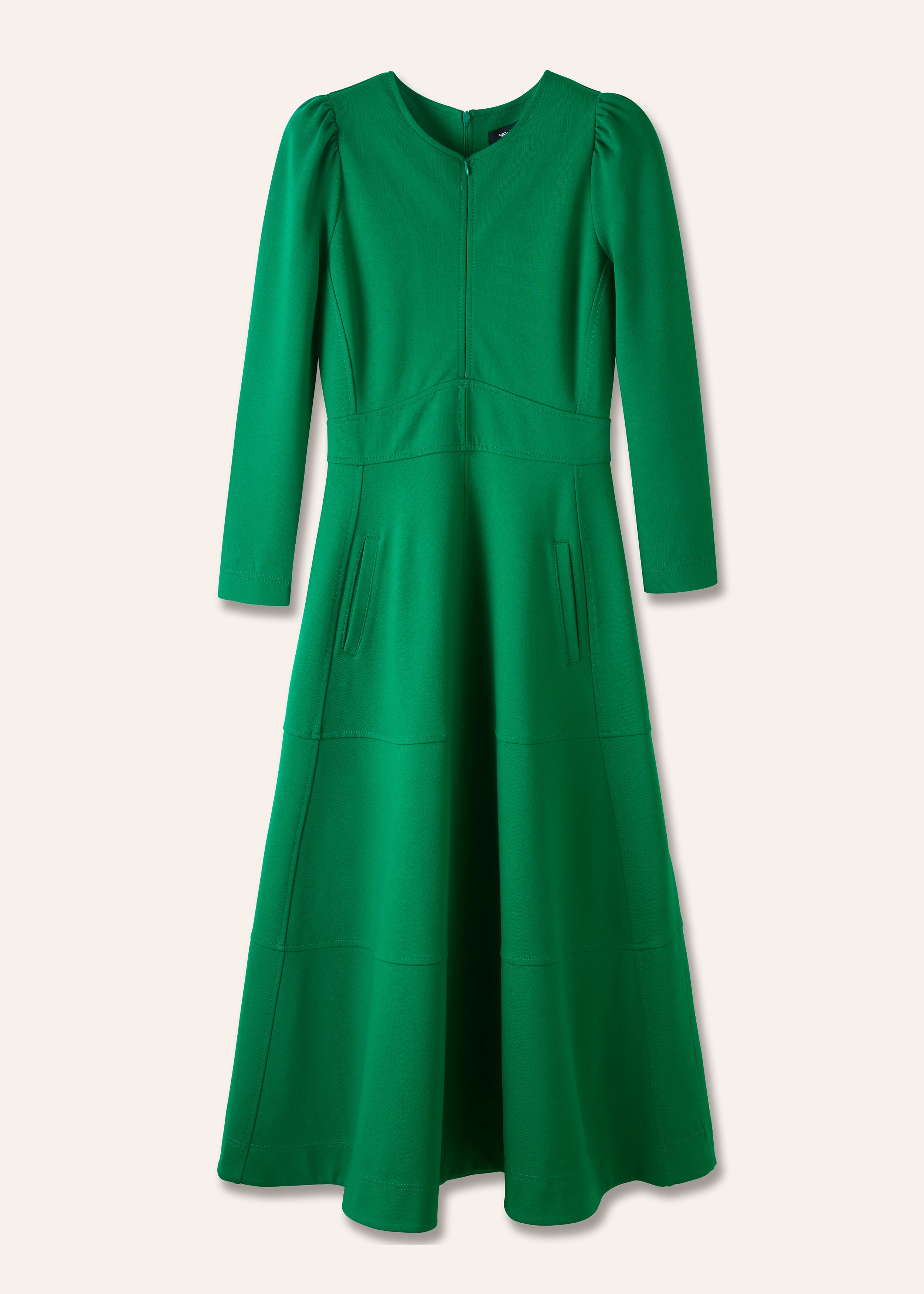 Travel Tailoring Fit and Flare Maxi Dress Ultra Green