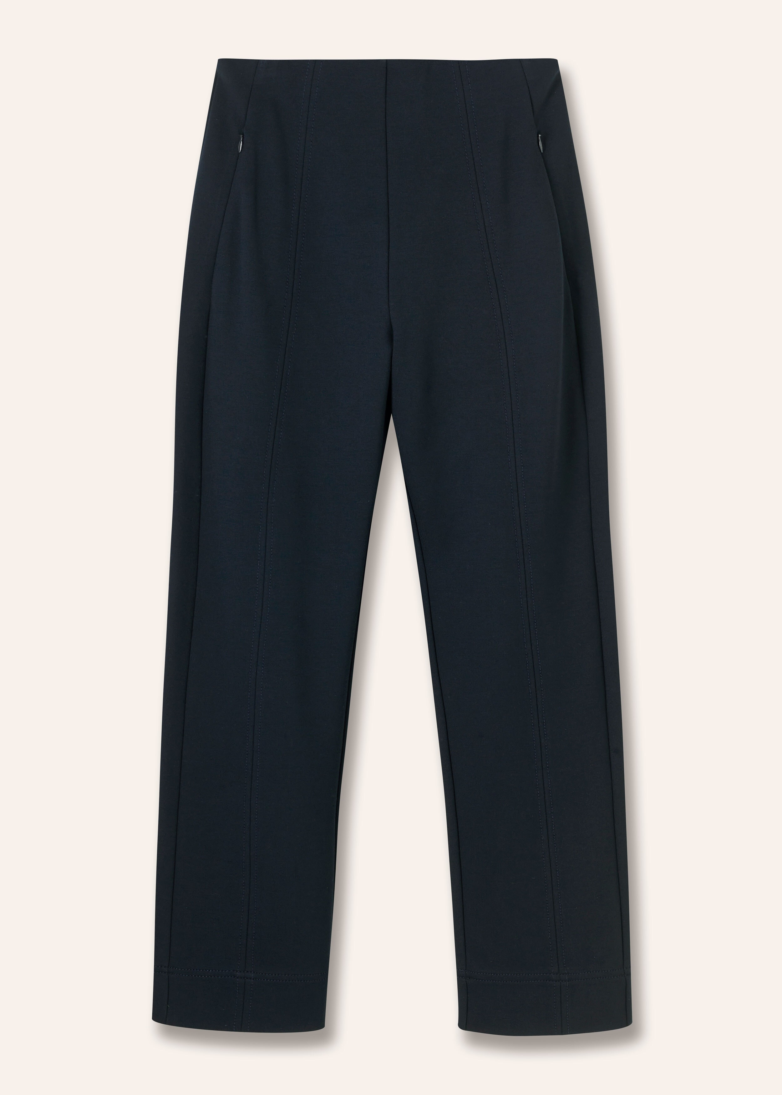 Travel Tailoring Pull On Slim Crop Pant Navy