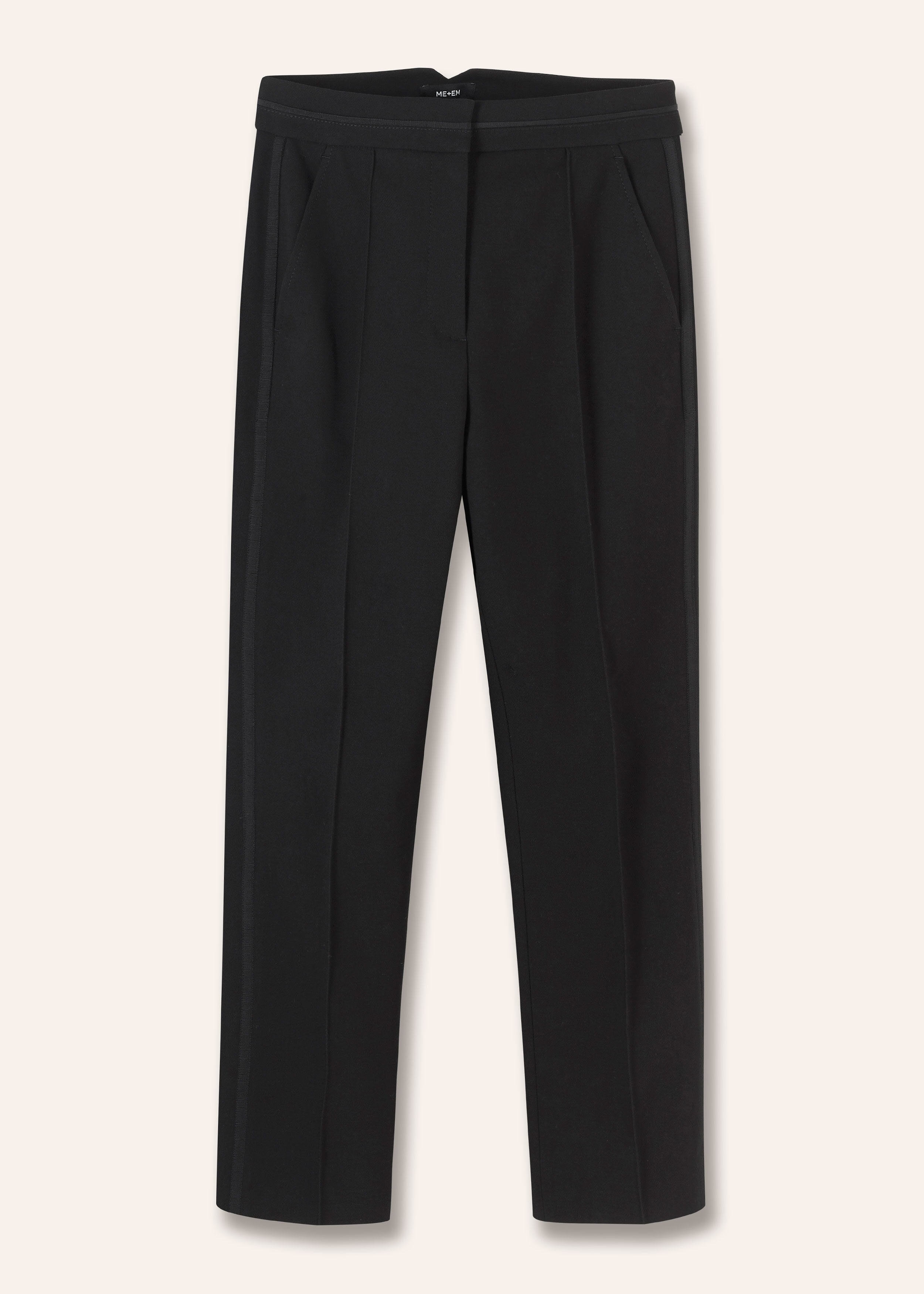 Perfect Workwear Slim Crop Pant Black