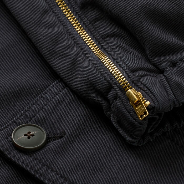 Zip Detail Cargo Pant Washed Navy Eclipse