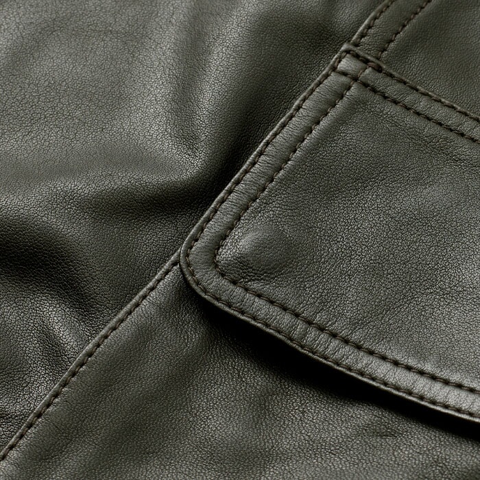 Leather Combat Pant Khaki