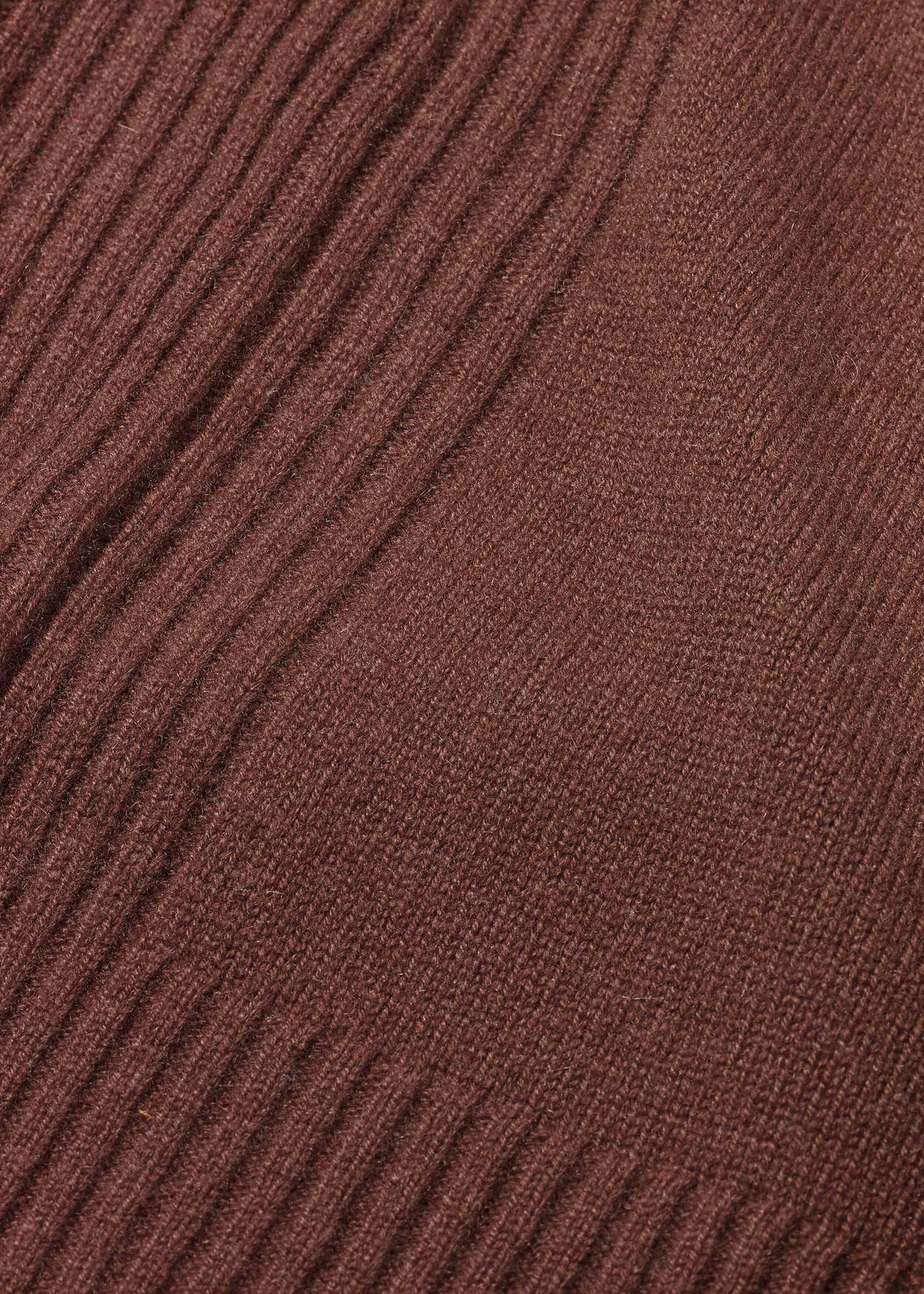 Cashmere Balloon Sleeve Jumper Chestnut