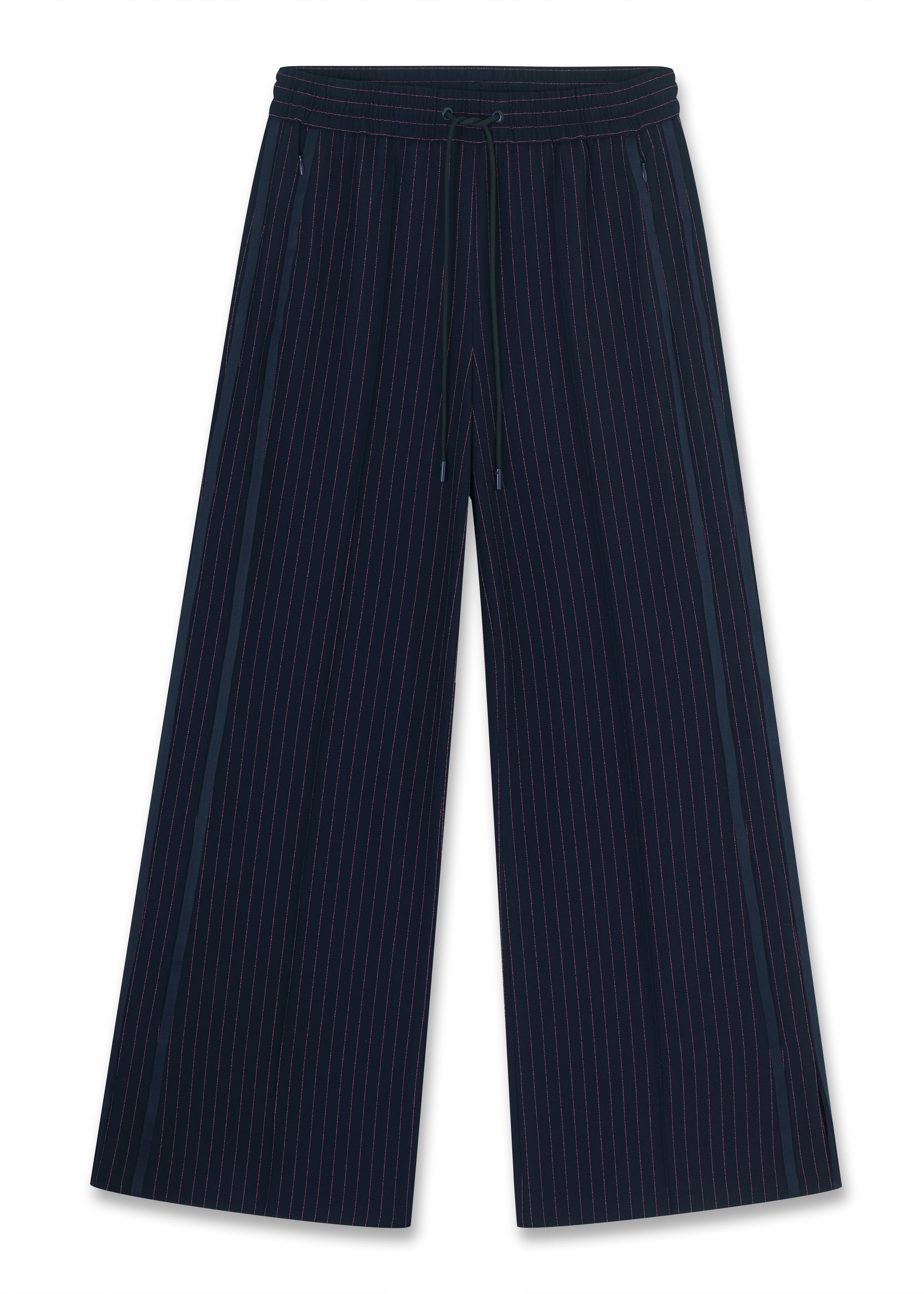 Fluro Pinstripe Track Pant Navy/Fluro Pink