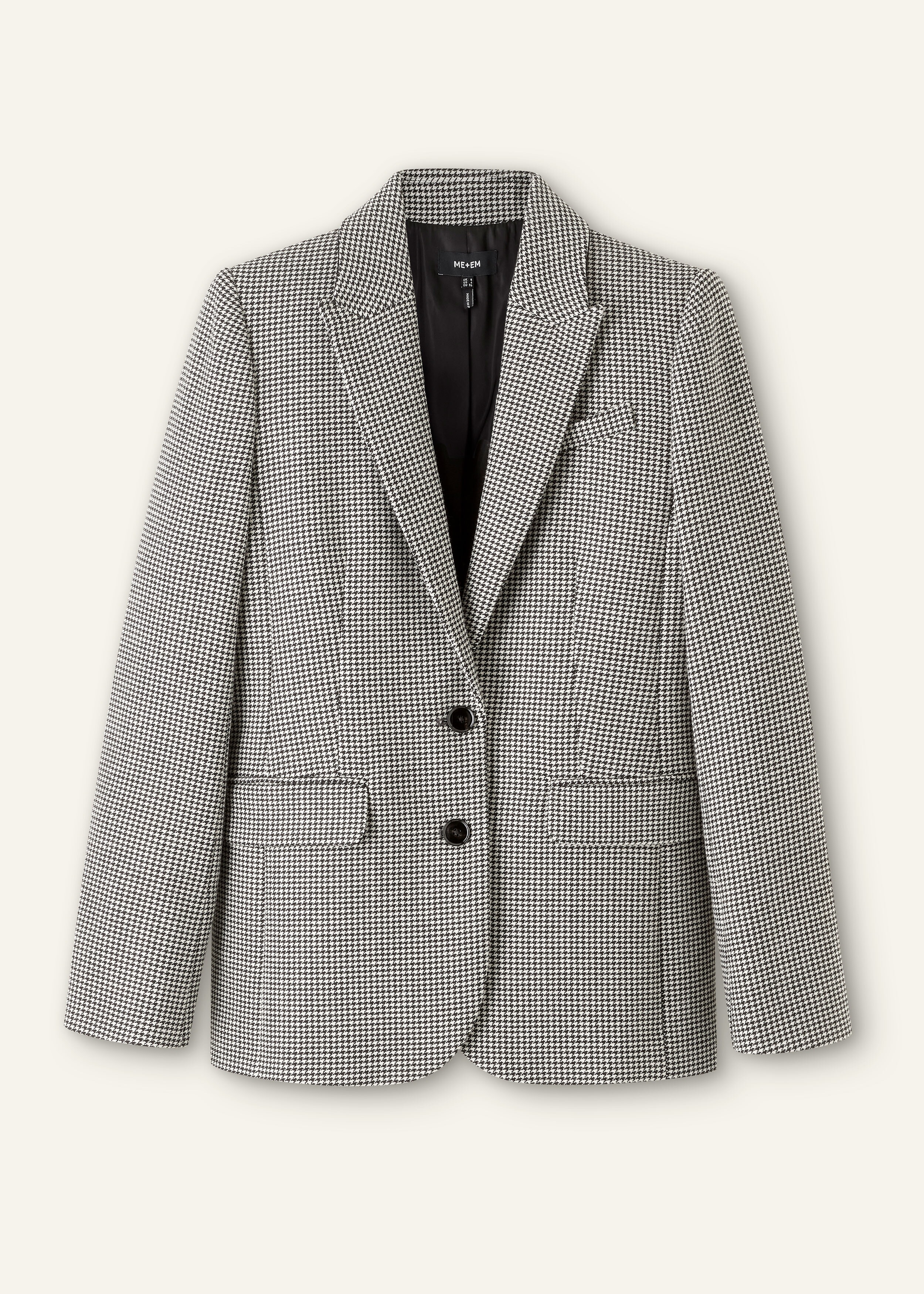 Ariston Black & White Houndstooth Blazer by Knot Standard