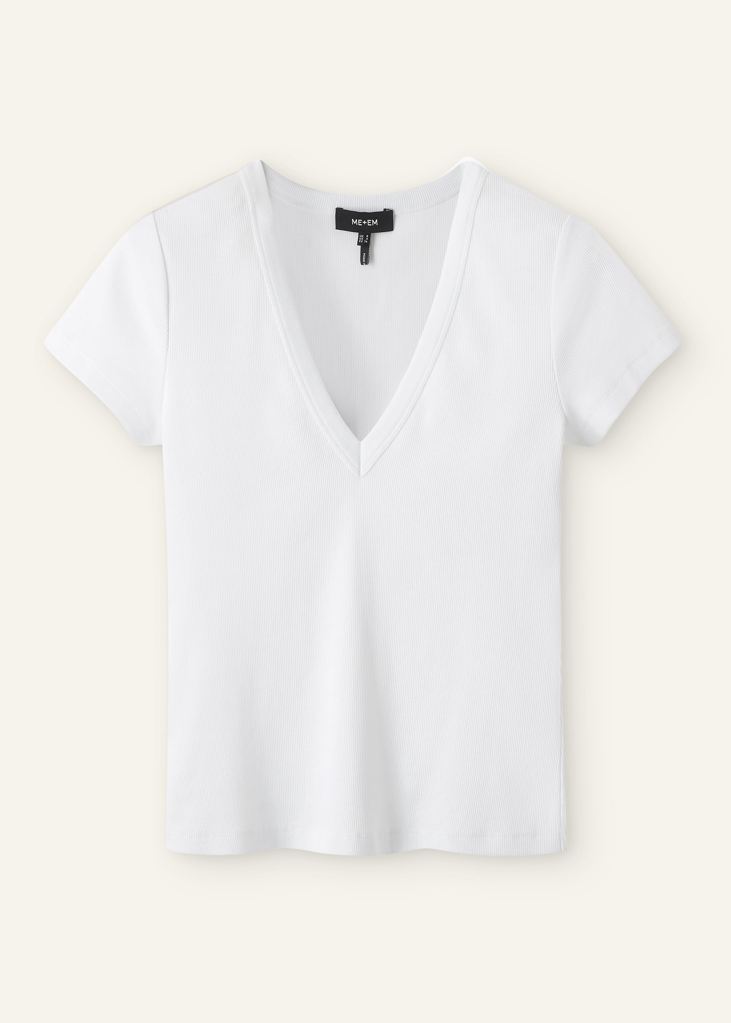 Ultimate Fitted Rib V-Neck Tee