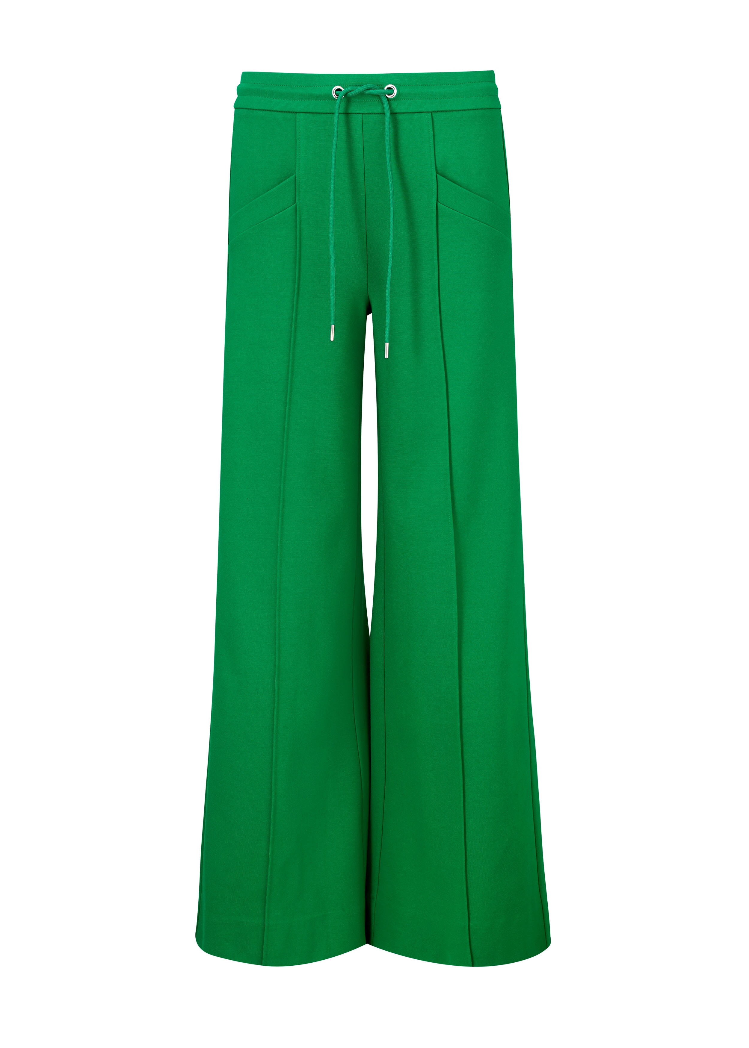 Super Wide-Leg Ponte Trouser Vibrant Green