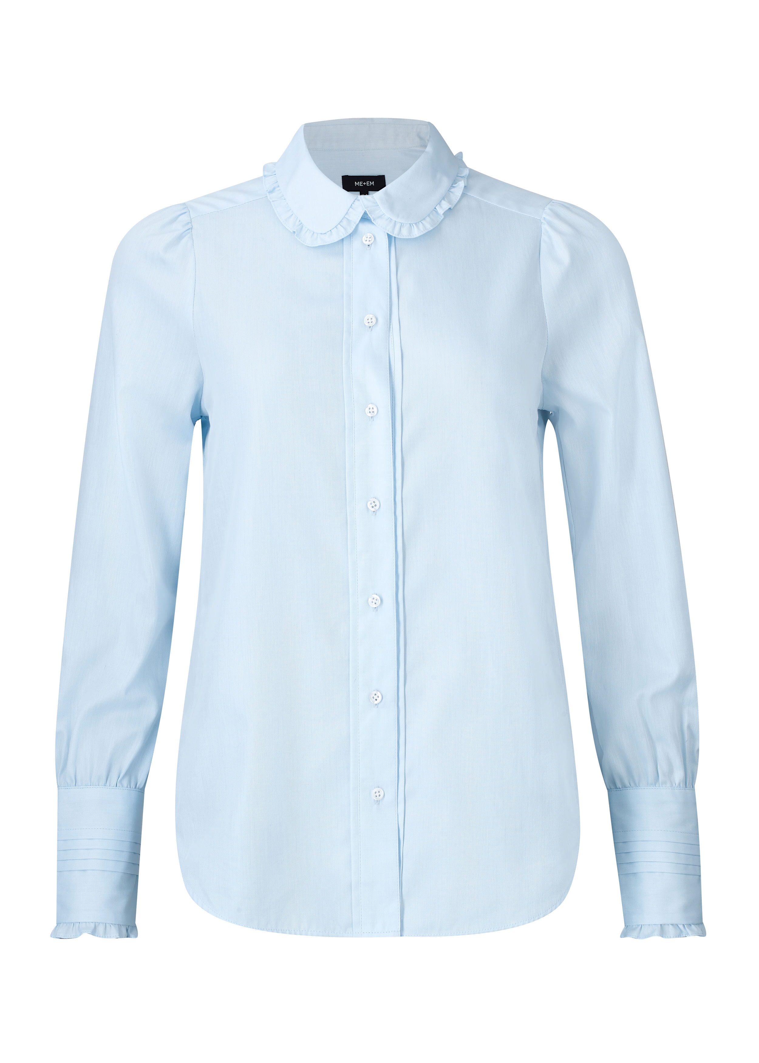 Cotton Feminine Shirt Chambray Blue