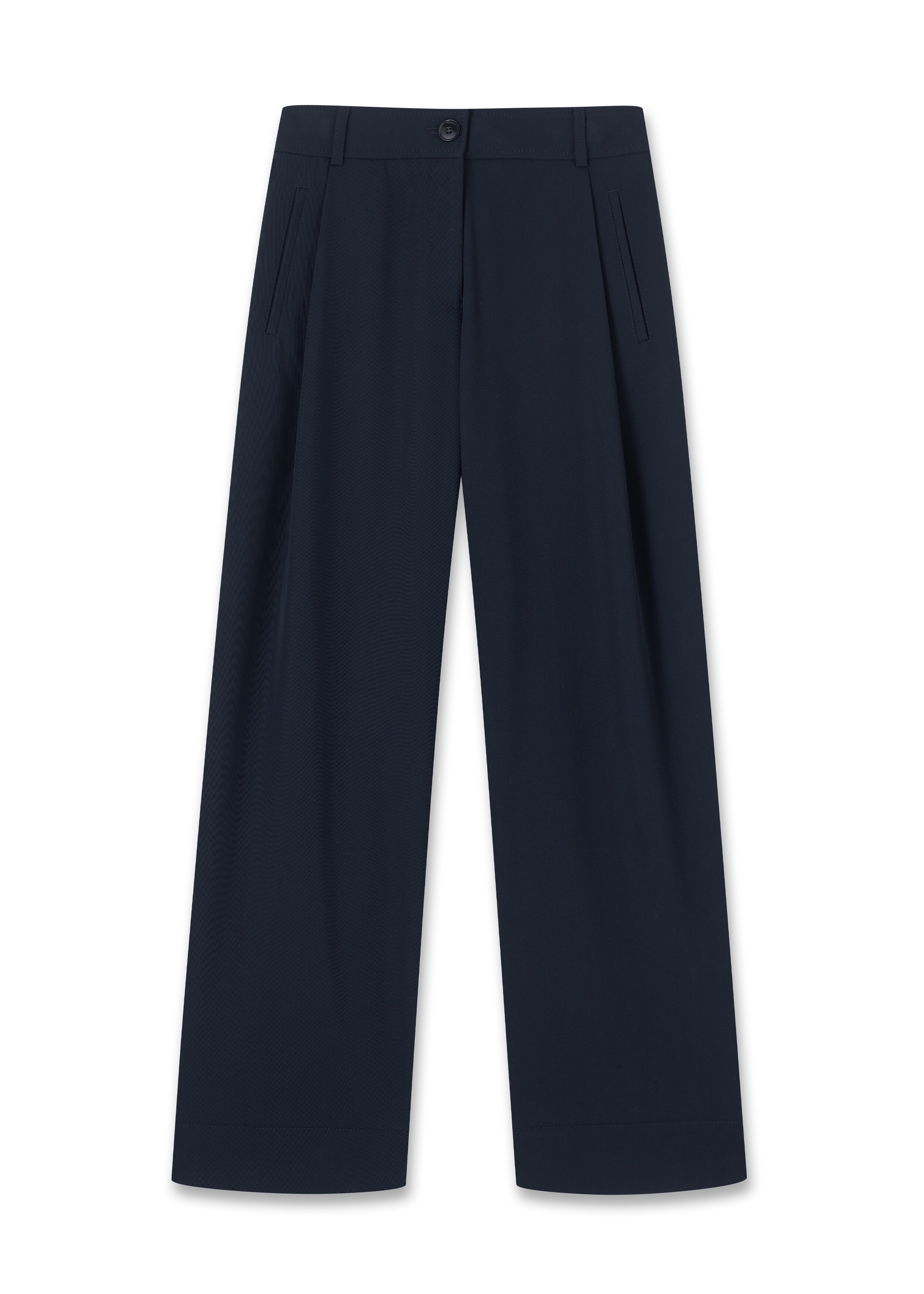 Relaxed Tapered Turn-Up Trouser Navy