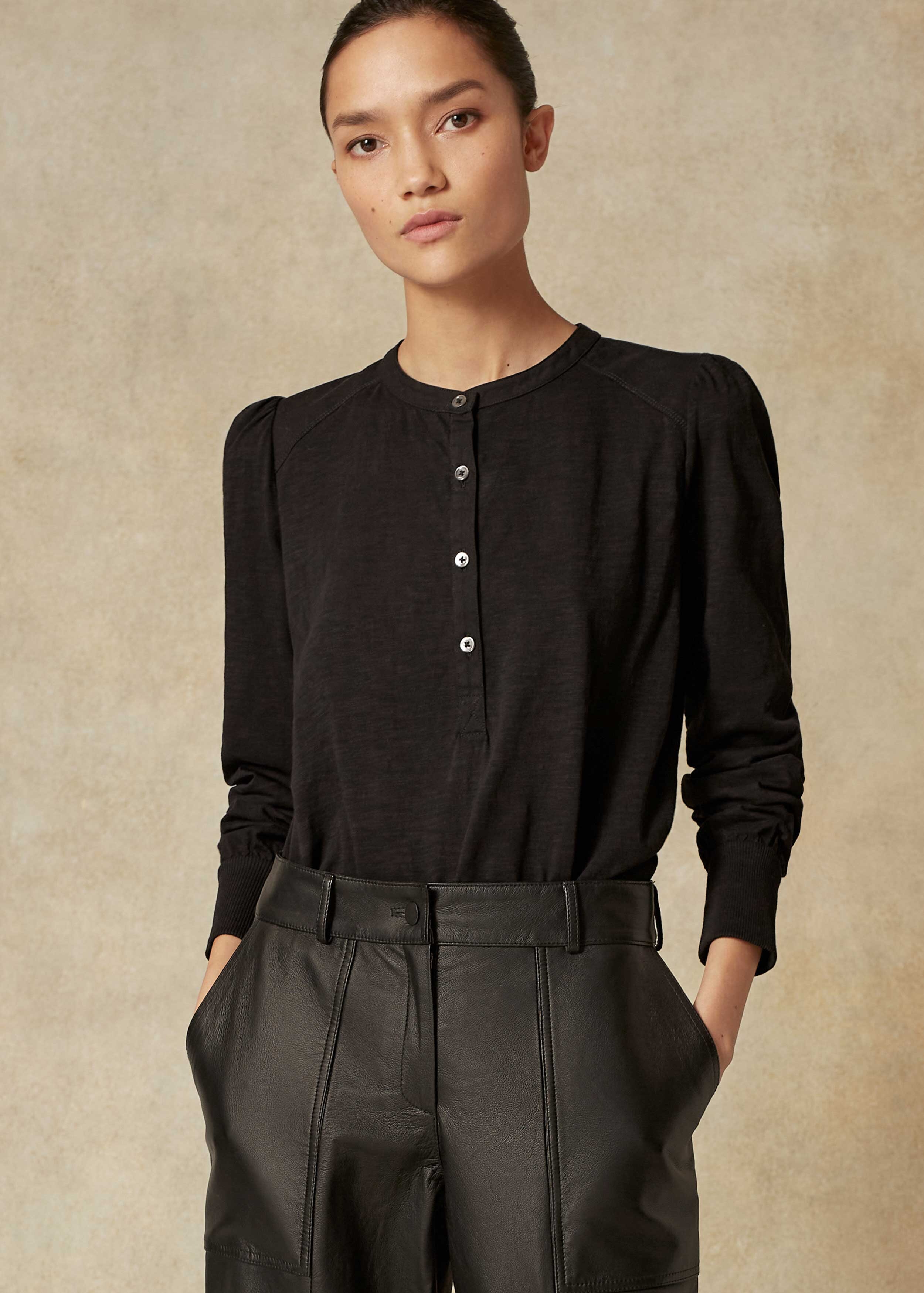 black double cuff shirt uk