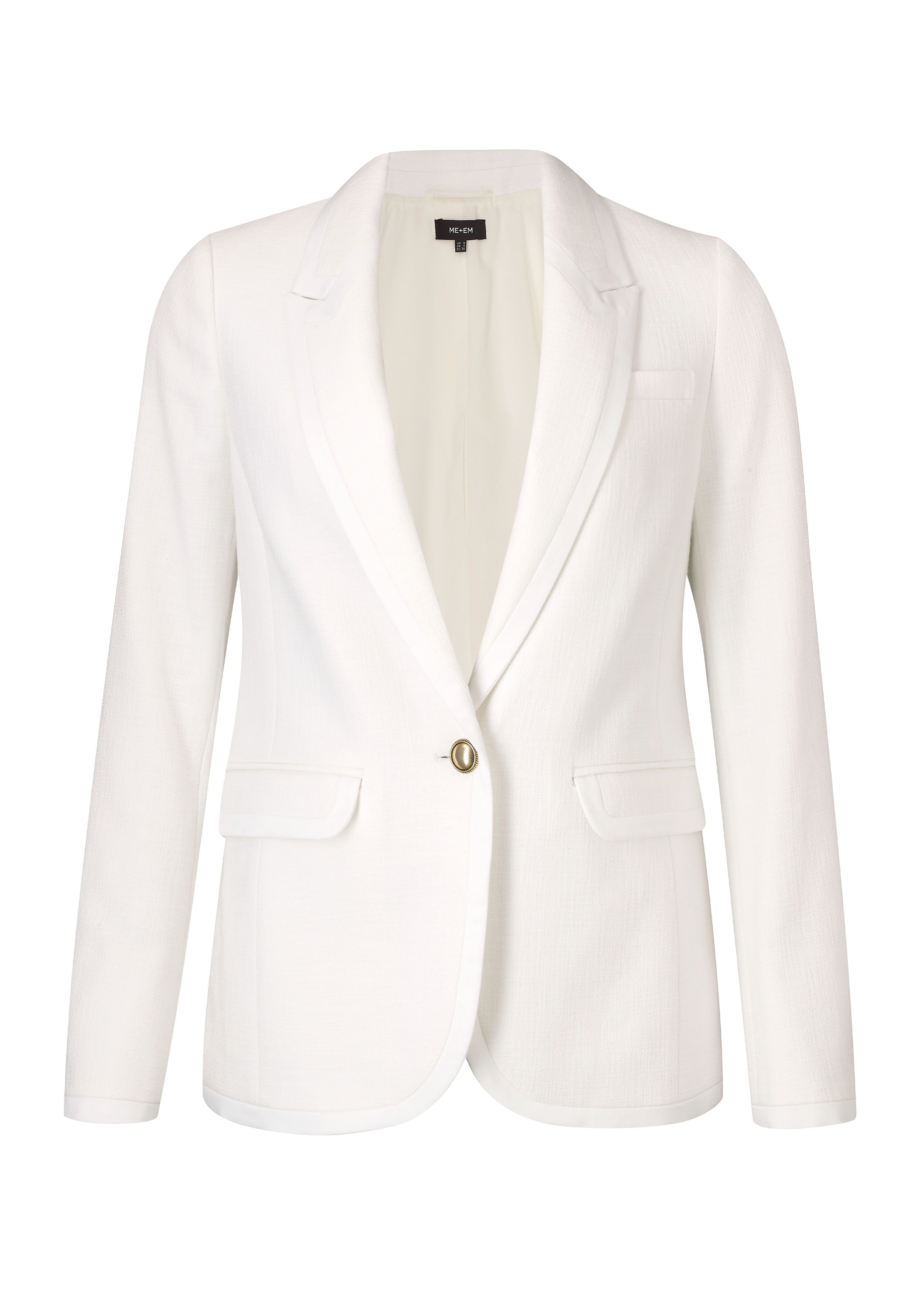 Textured Summer Tux Jacket White