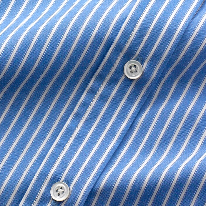 Cropped Boxy Stripe Shirt Blue/White