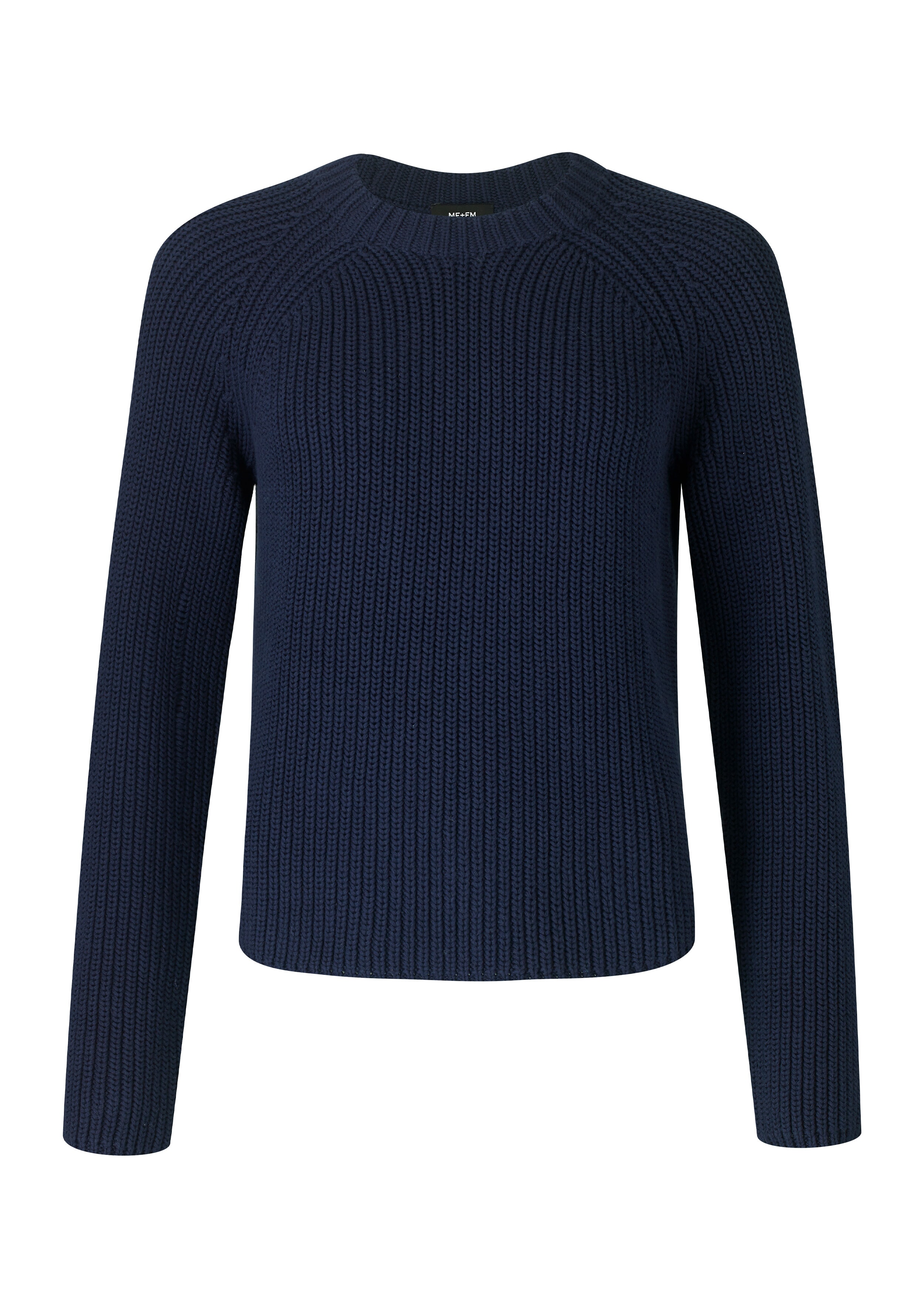 Ribbed Cotton Weekend Jumper Navy