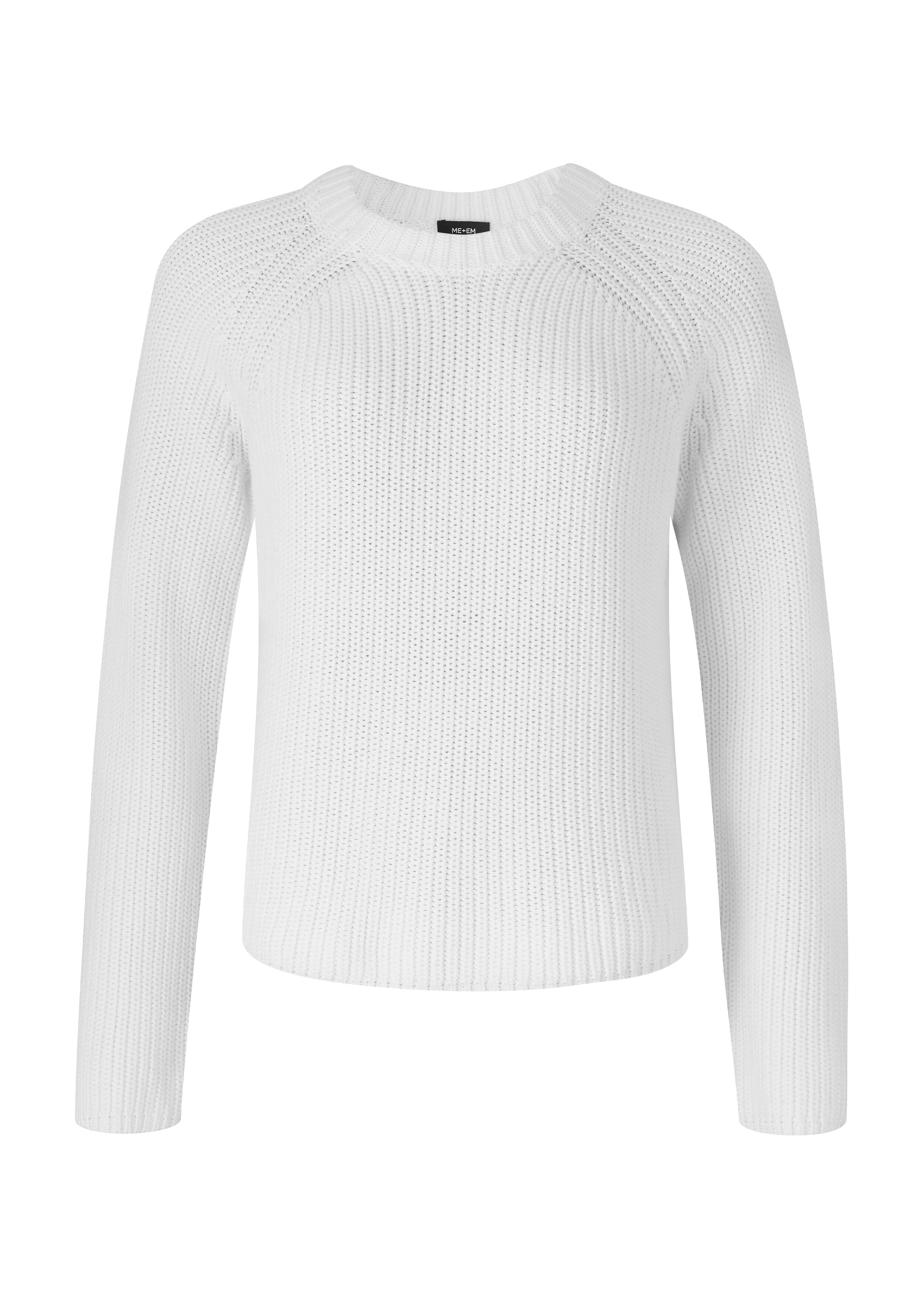 Ribbed Cotton Weekend Jumper Fresh White