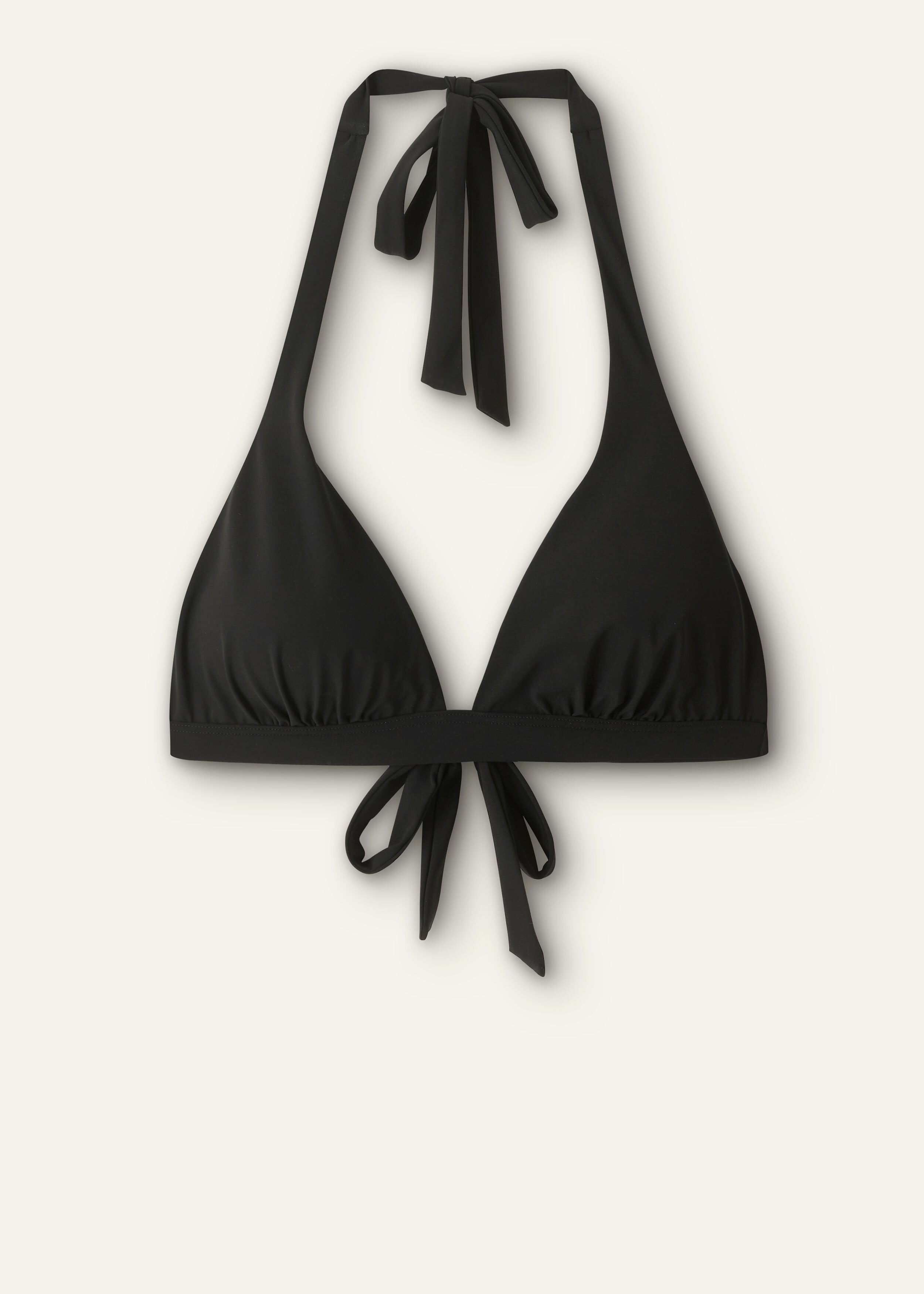 The Forever Adjustable Halterneck Bikini Top Black