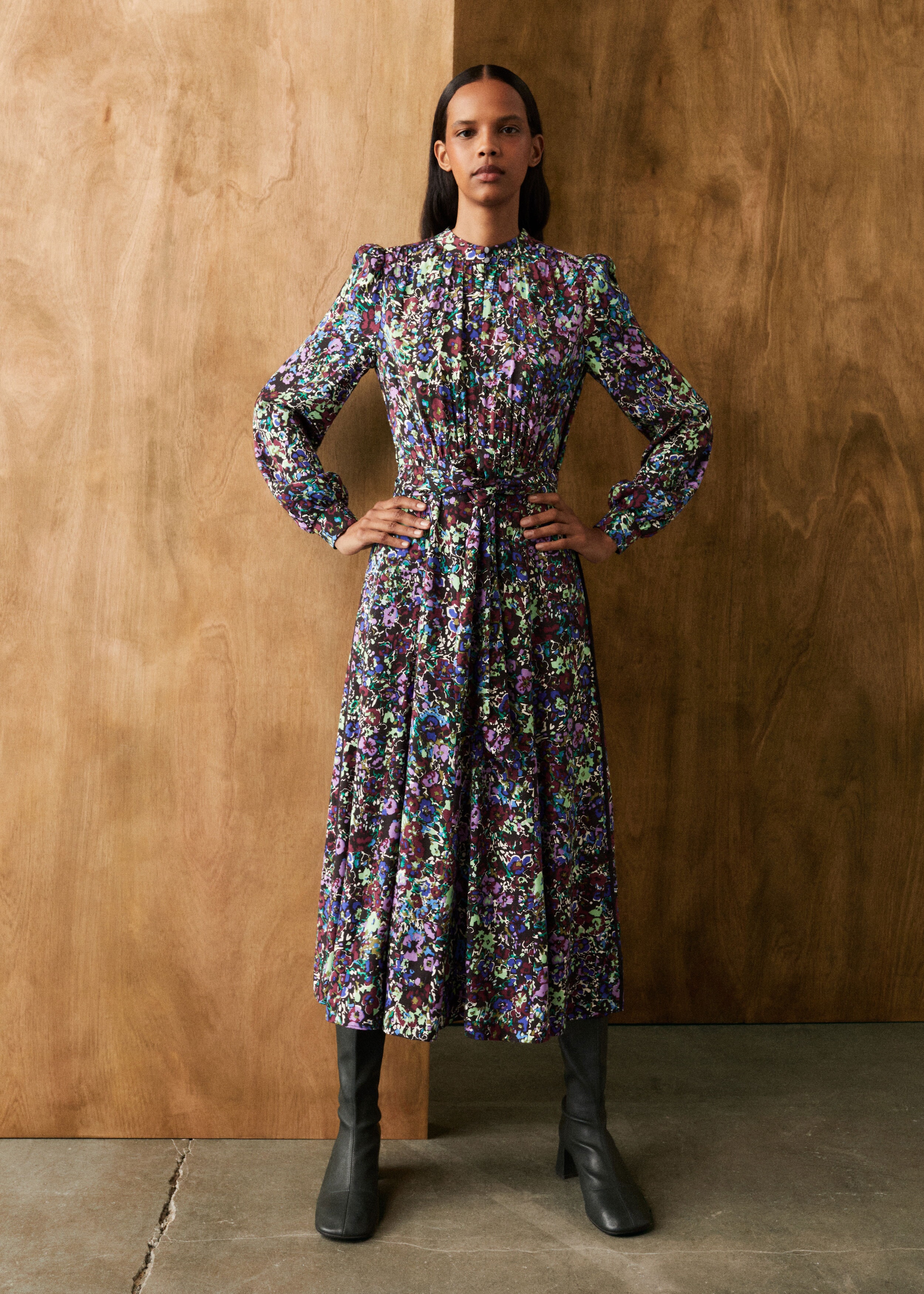 セールの通販 herlipto Lip Floral-printed Midi Dress | www ...