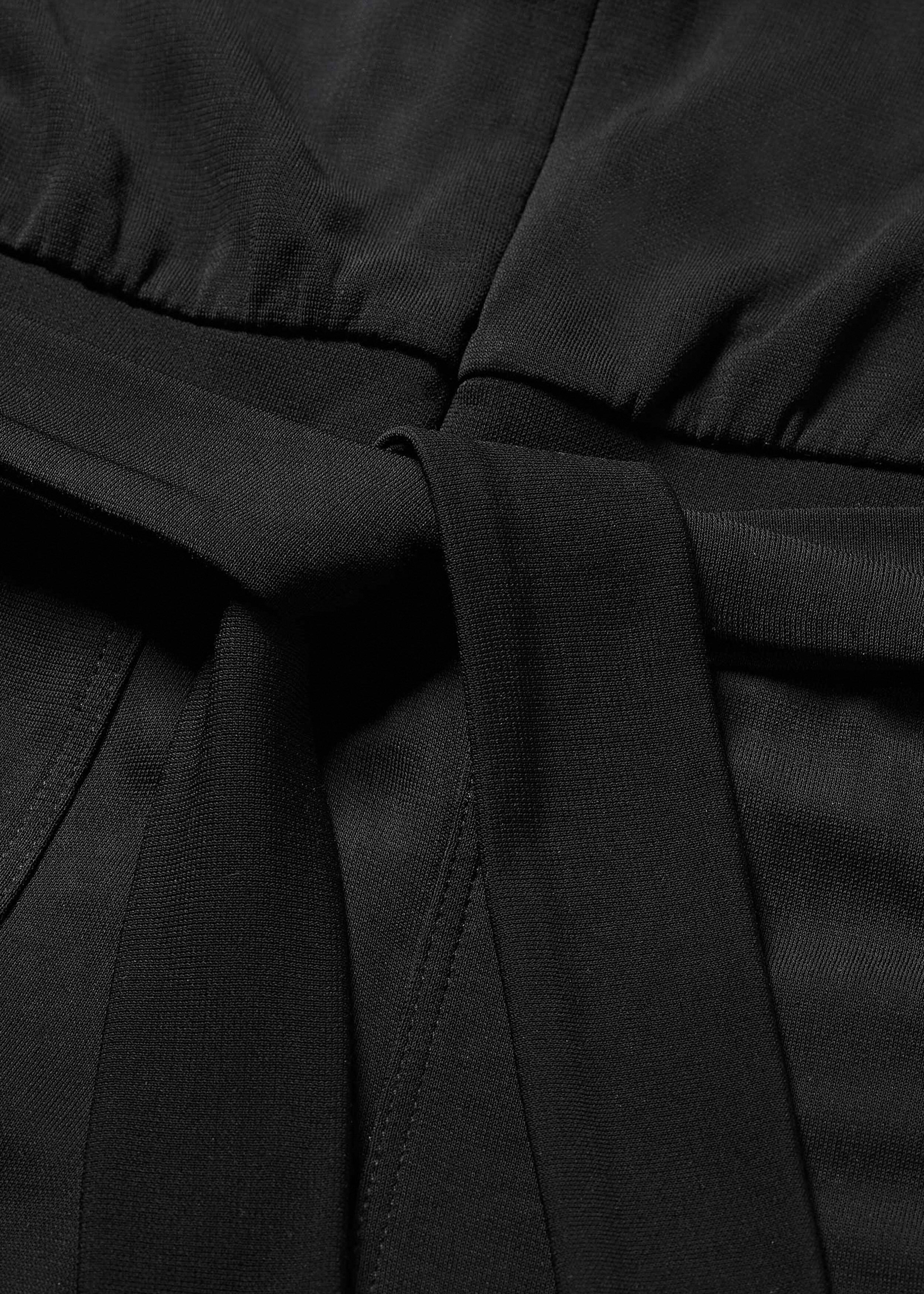 Balloon Sleeve Evening Jersey Jumpsuit Black