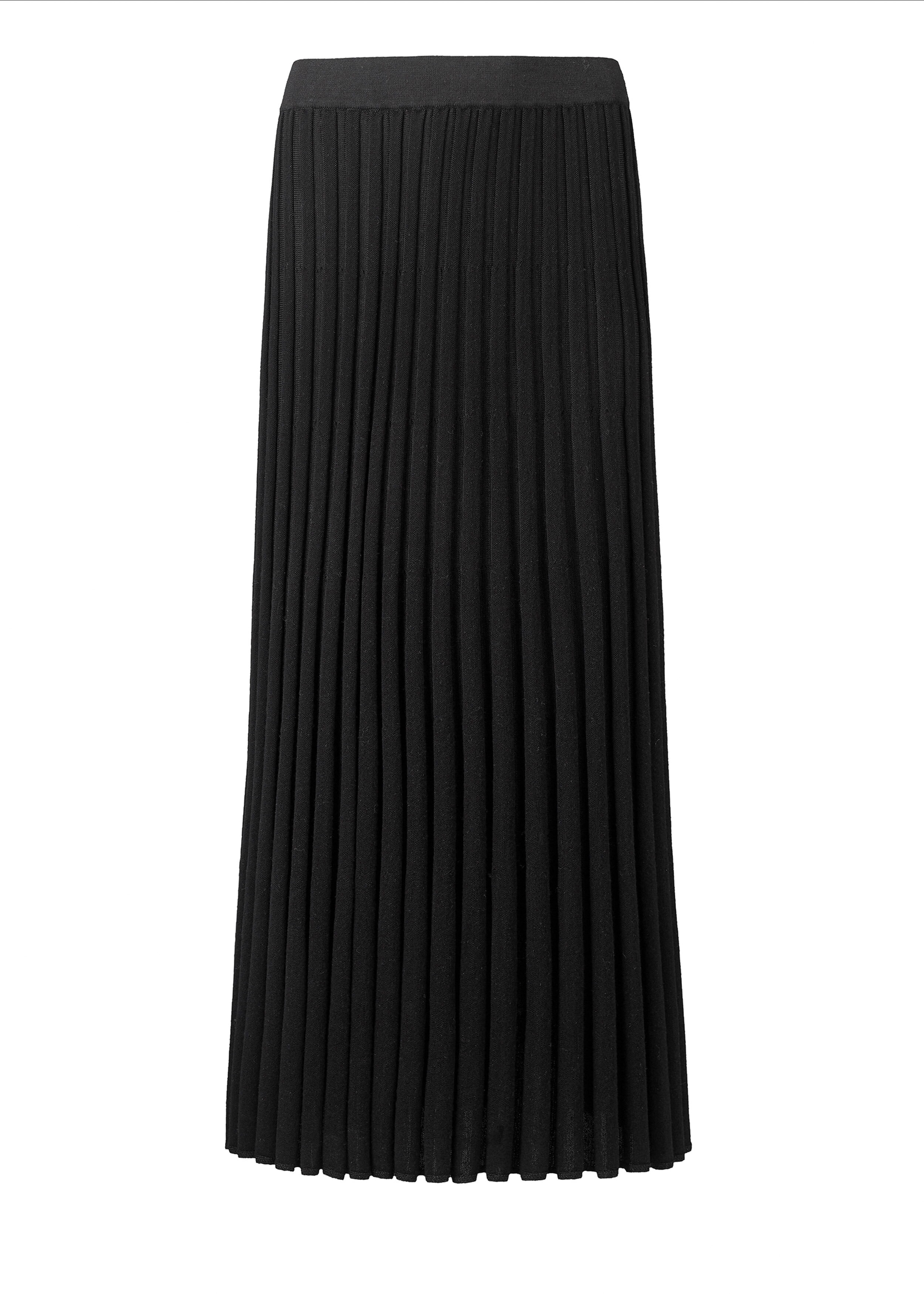 Merino Pleated Skirt Black