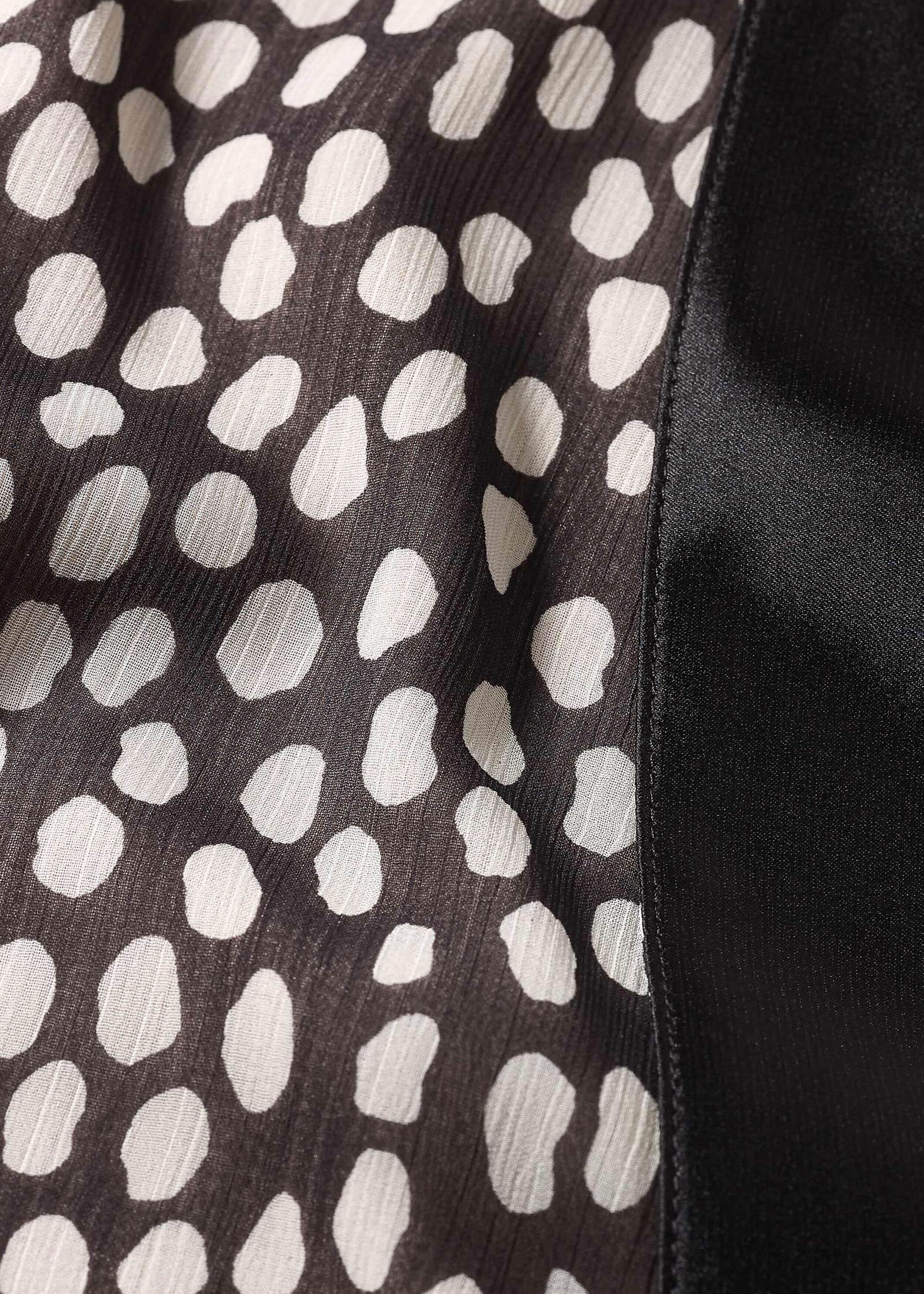 Large Dot Maxi Skirt + Belt Black/White