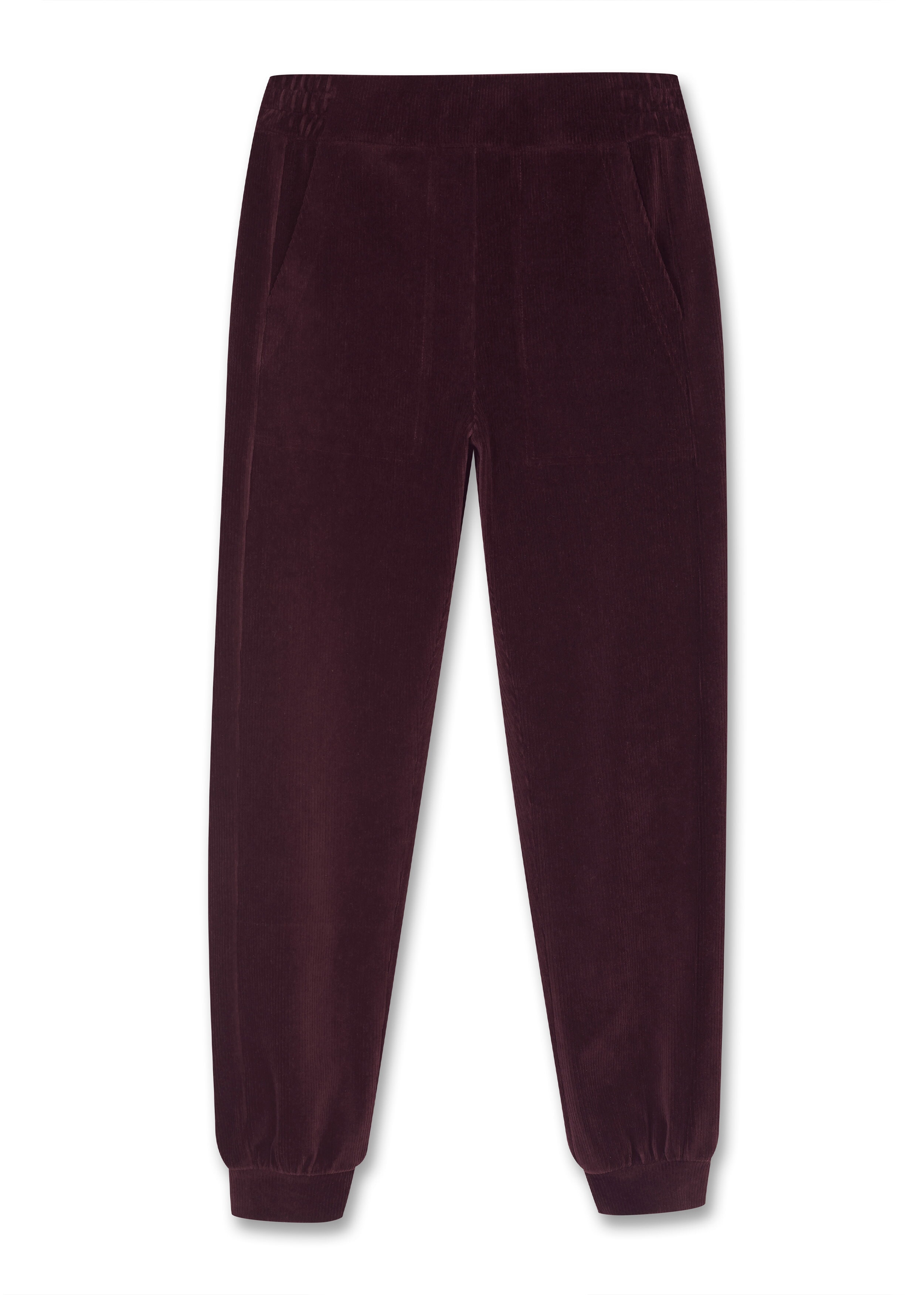 Cord Velour Jogger Bordeaux