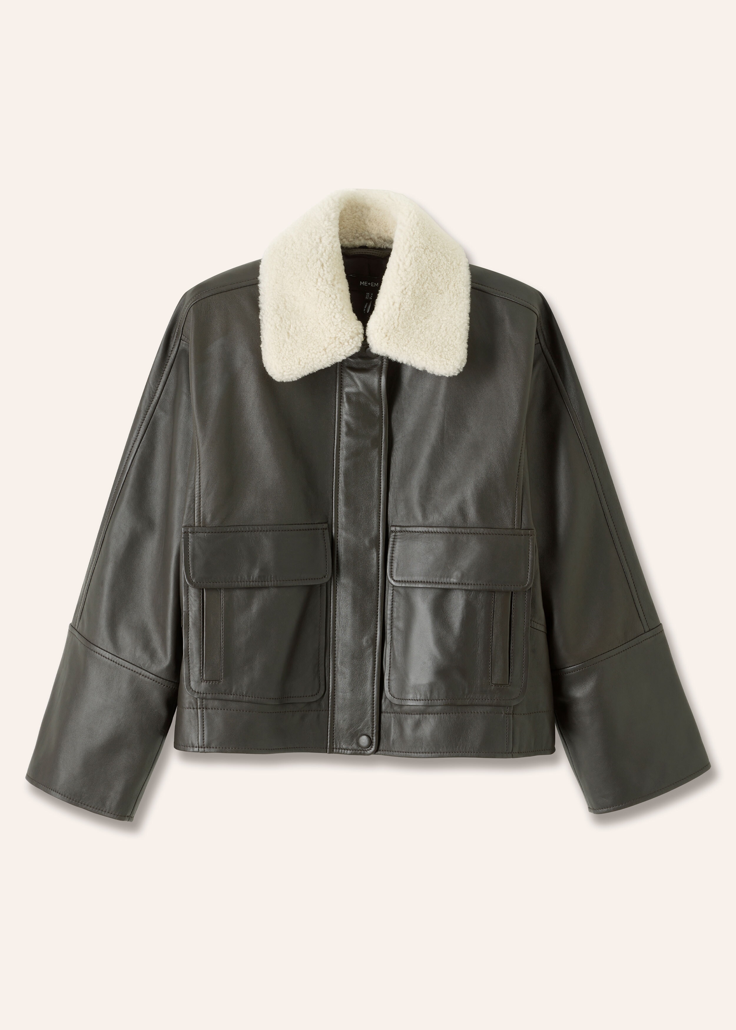 Leather 2-In-1 Everywhere Jacket Caviar