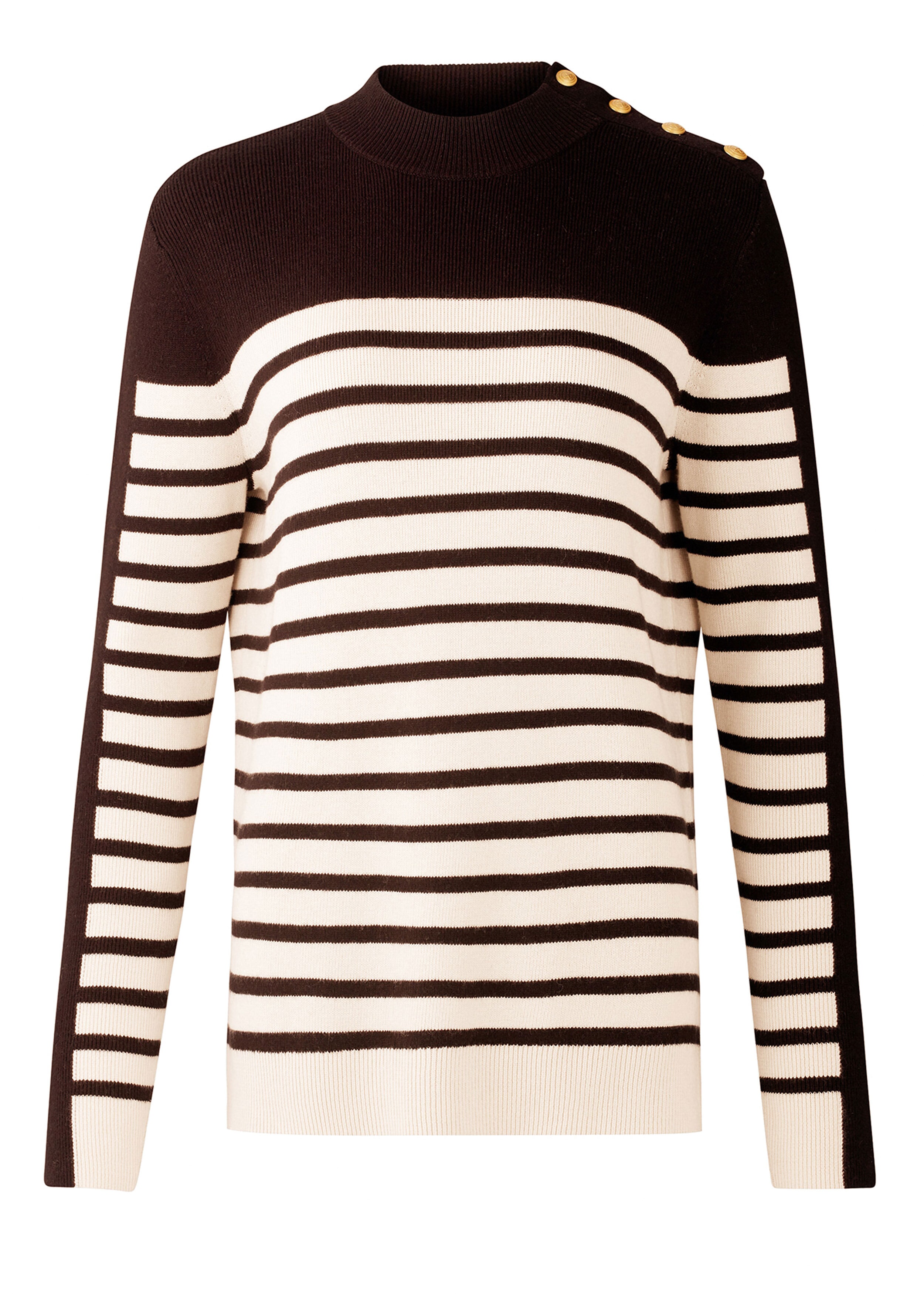 Breton Stripe Sweater Black/Cream