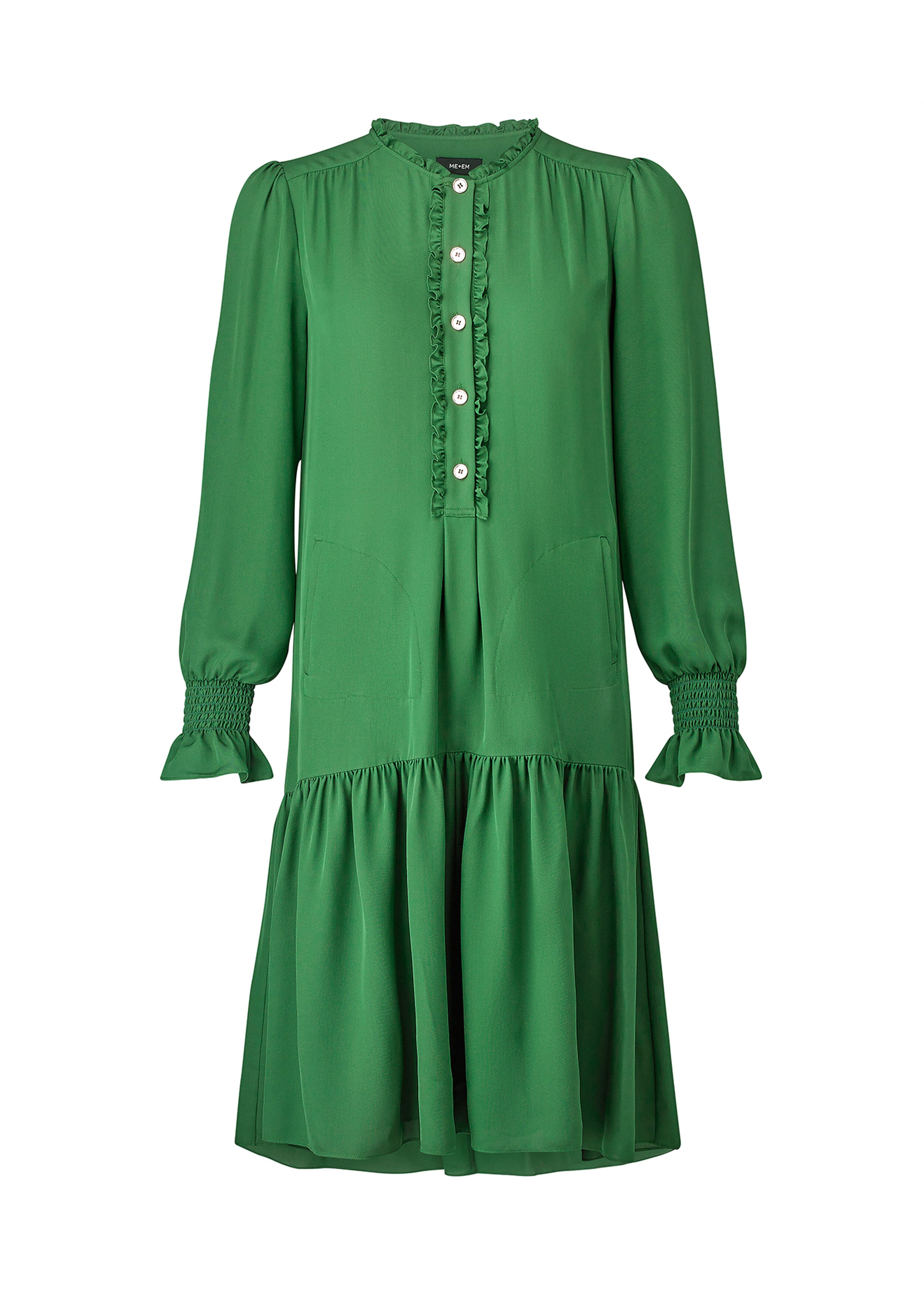 Silk Forever Swing Dress Jewel Green